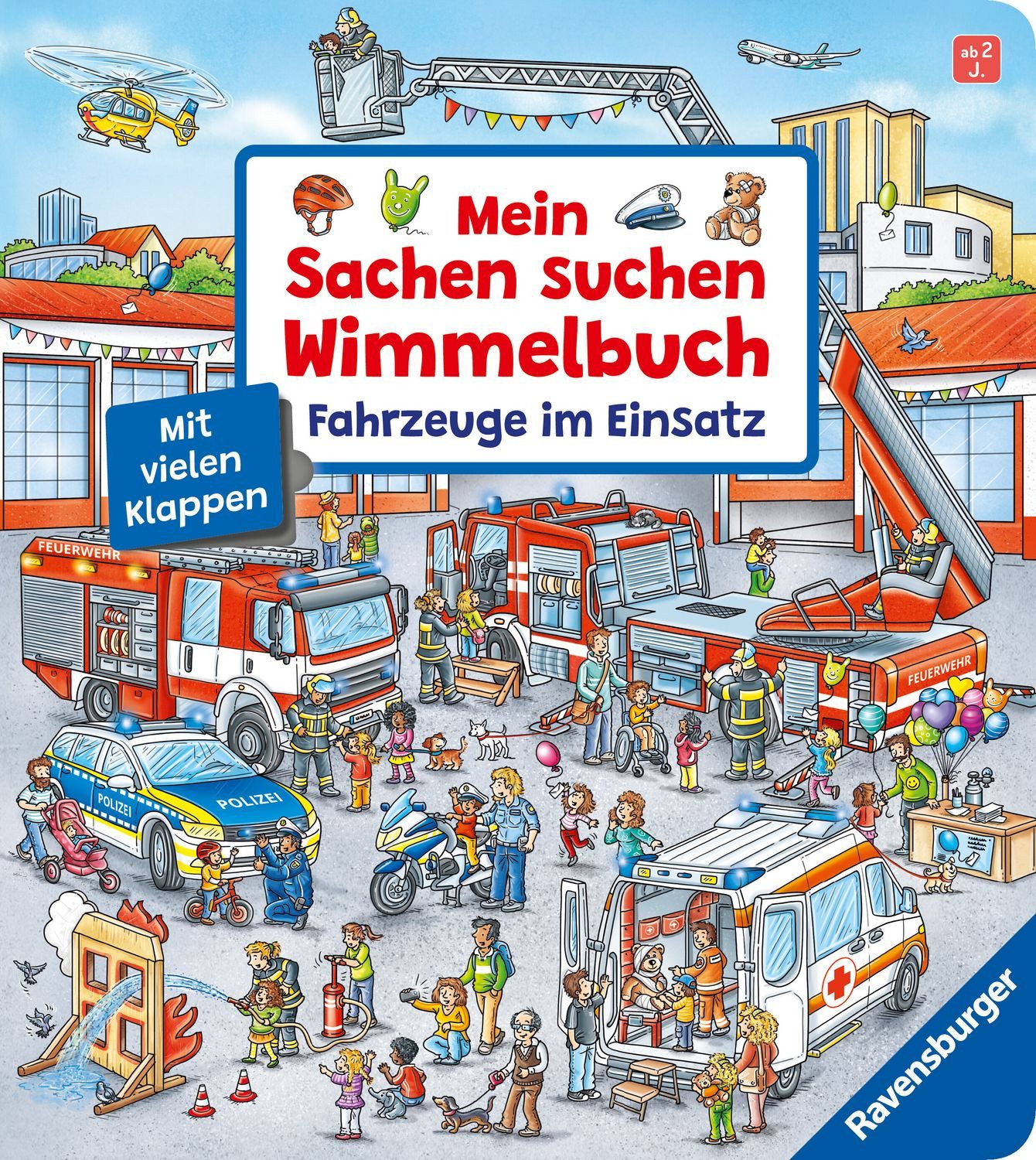 Mein Sachen suchen Wimmelbuch: Fahrzeuge im Einsatz / Susanne Gernhäuser
