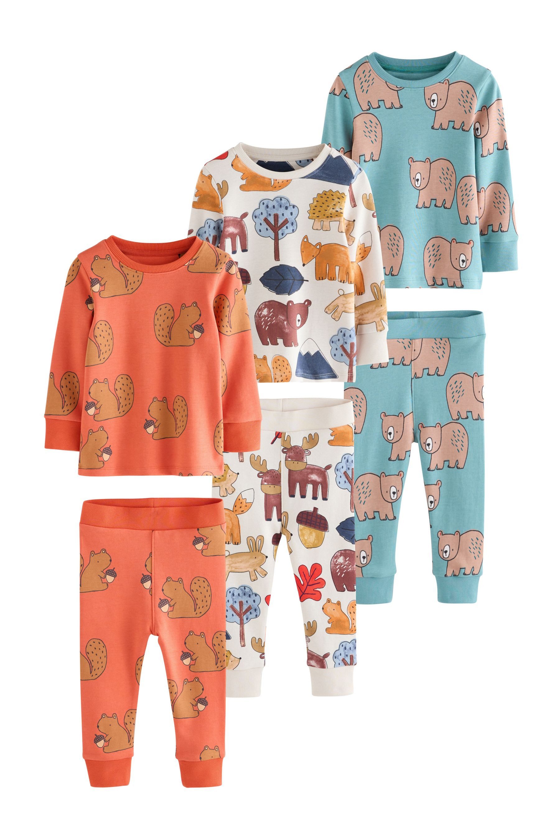 Next Pyjama 3er-Pack Langarm-Schlafanzüge (6 tlg) günstig online kaufen