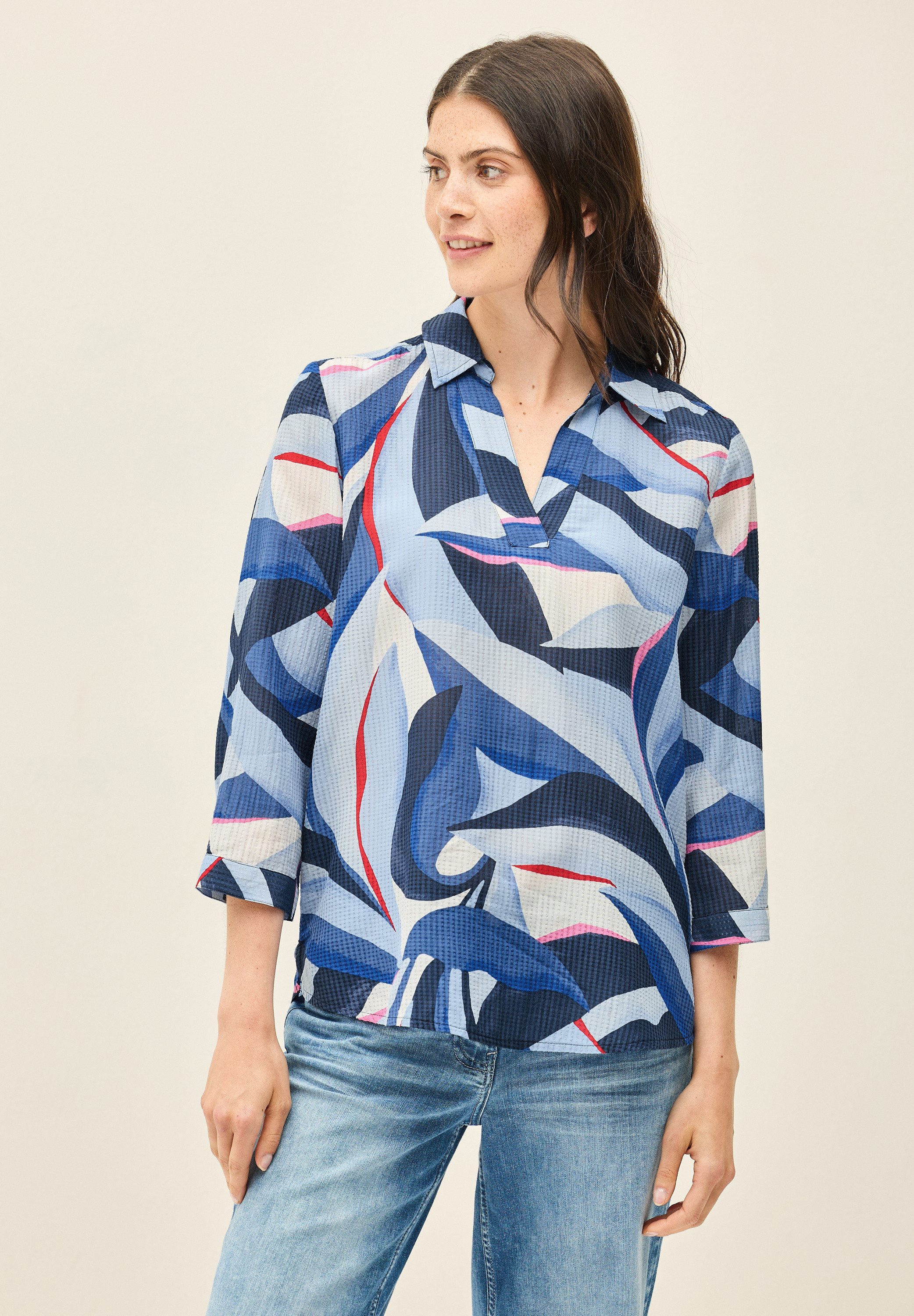 CECIL Longbluse im Multicolour Look