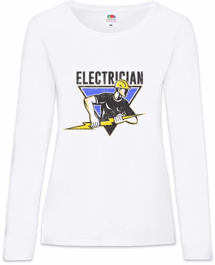 Langarmshirt Electrician I Damen Langarmshirt Elektriker Meister Beruf Handwerk