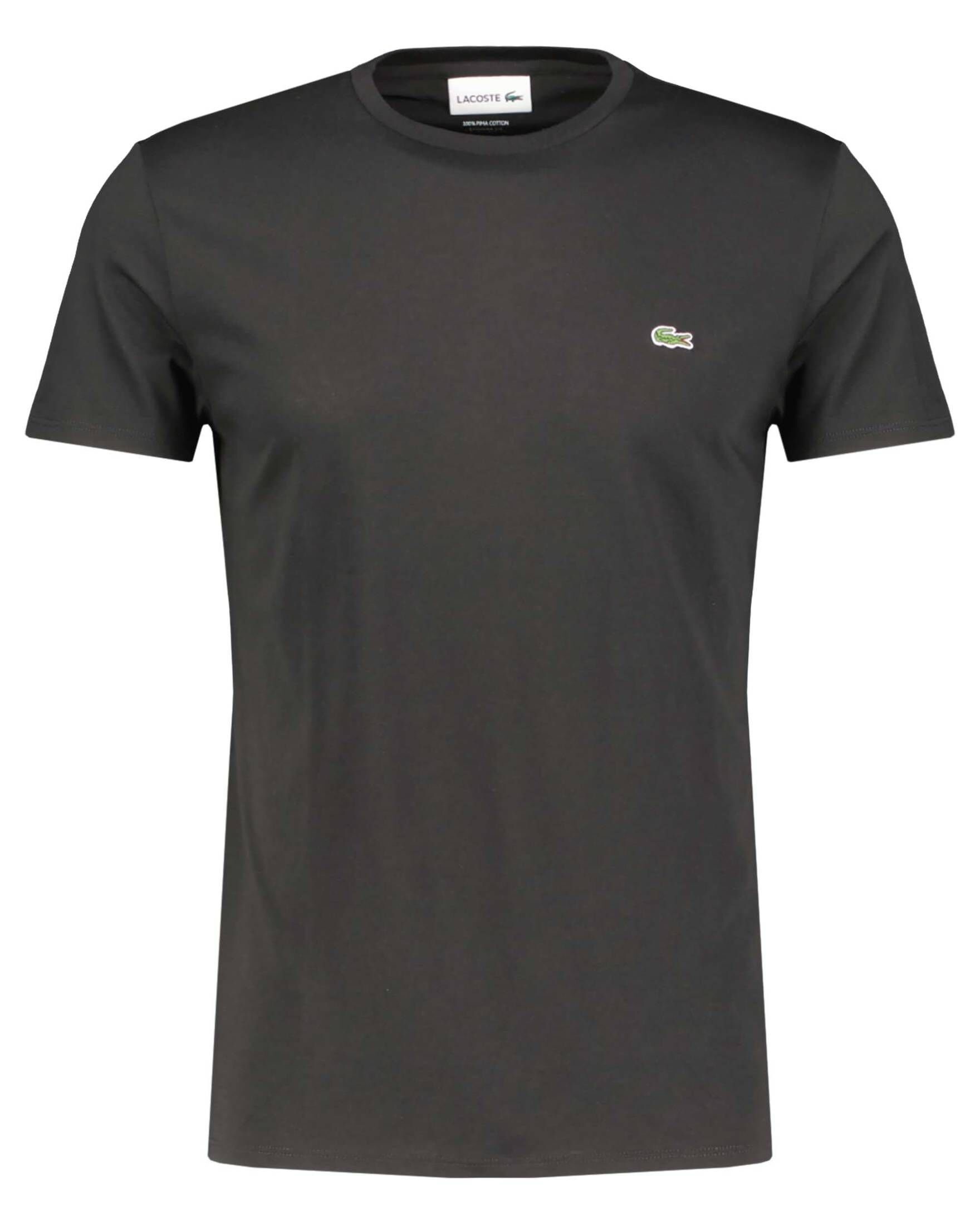T-Shirt schwarz Lacoste (15) (1-tlg) T-Shirt Herren