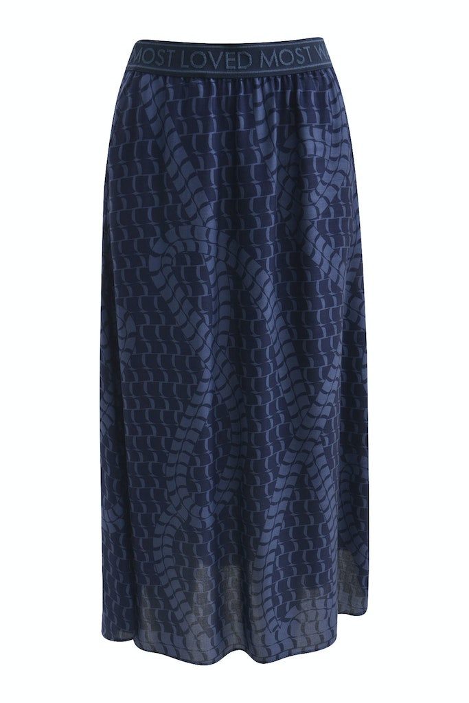 Smith & Soul Bleistiftrock PRINT SKIRT DARK BLUE PRINT