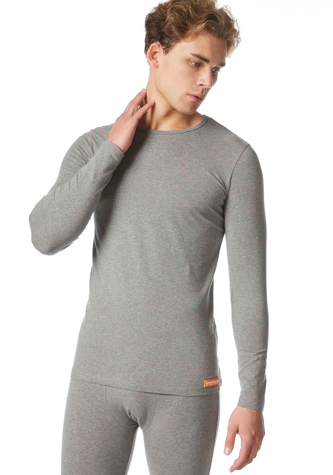 Bruno Banani Unterhemd Warm Up mit kontrastfarbenen Markenlabel günstig online kaufen