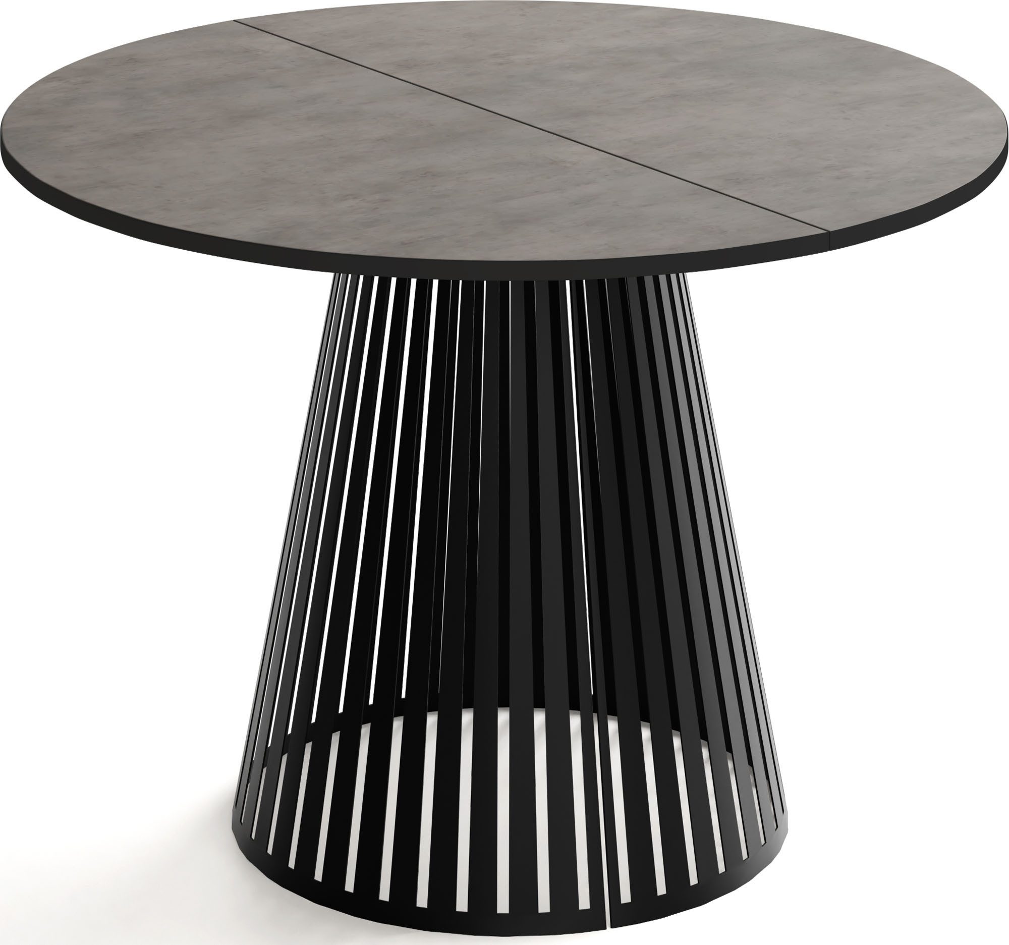 WFL GROUP Esstisch Naro Black (erhältlich in 2 Größen – 100/120 cm, auszieh günstig online kaufen