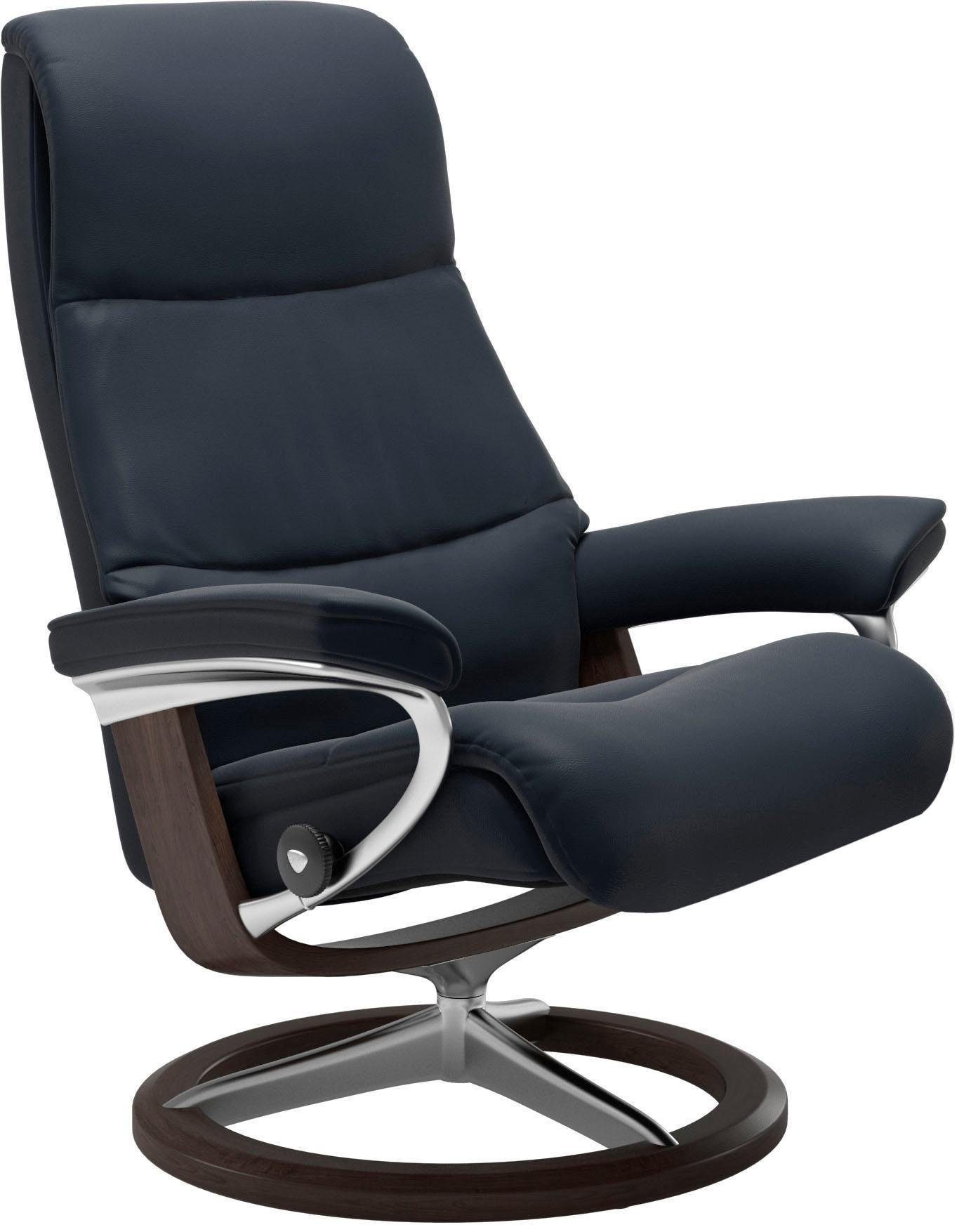 mit Wenge Relaxsessel Relaxsessel mit Base, Stressless® View Signature S,Gestell (Set, Hocker), Größe