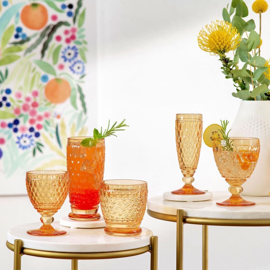 Villeroy & Boch Whiskyglas Boston Coloured Becher 330 ml 4er Set, 4-tlg., Glas