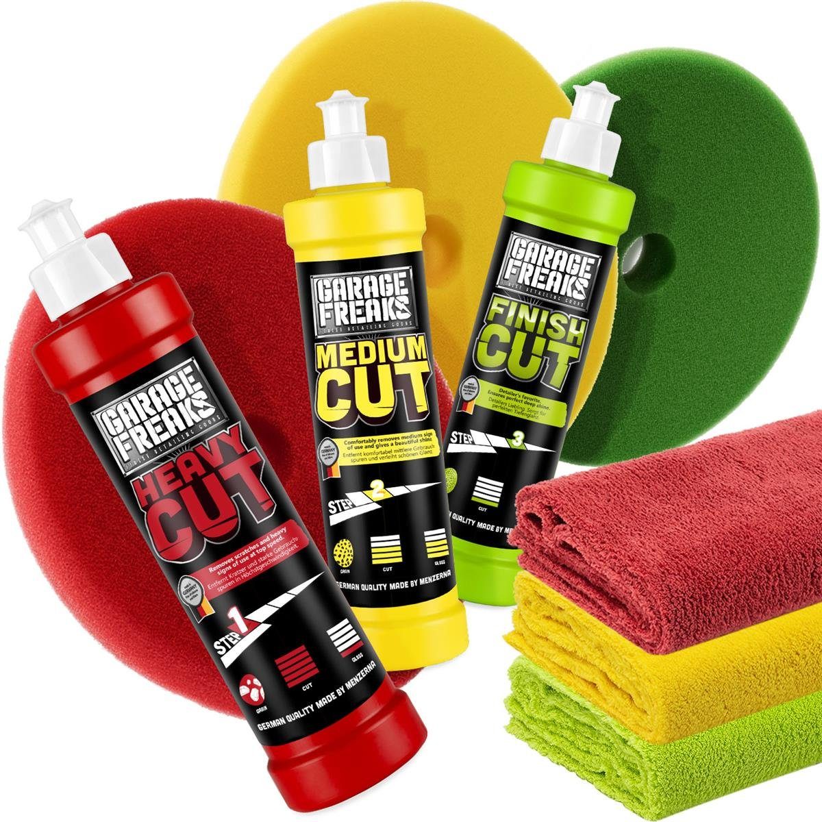 Politur - Heavy Cut, Medium Cut, Finish Cut, Carnauba Versiegelung Autopolitur