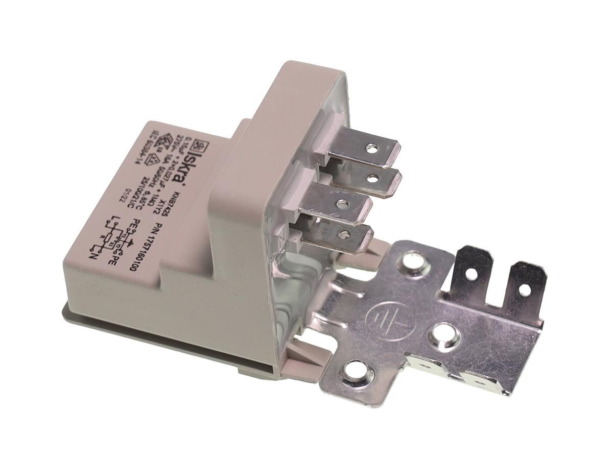 Montagezubehör Geschirrspüler Beko 1757160100 Störfilter, Kondensator für Geschirrspüler Spülmaschin