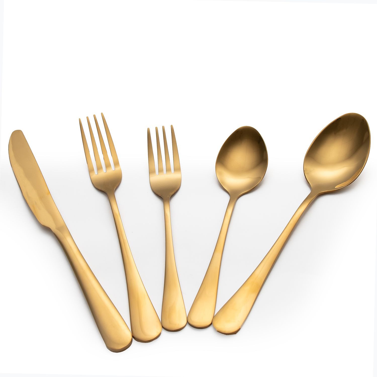 Intirilife Besteck-Set (20-tlg), 4 Personen, Edelstahl, Essbesteck 20-teilig Edelstahl 4 Personen Besteck Messer Gabel Löffel