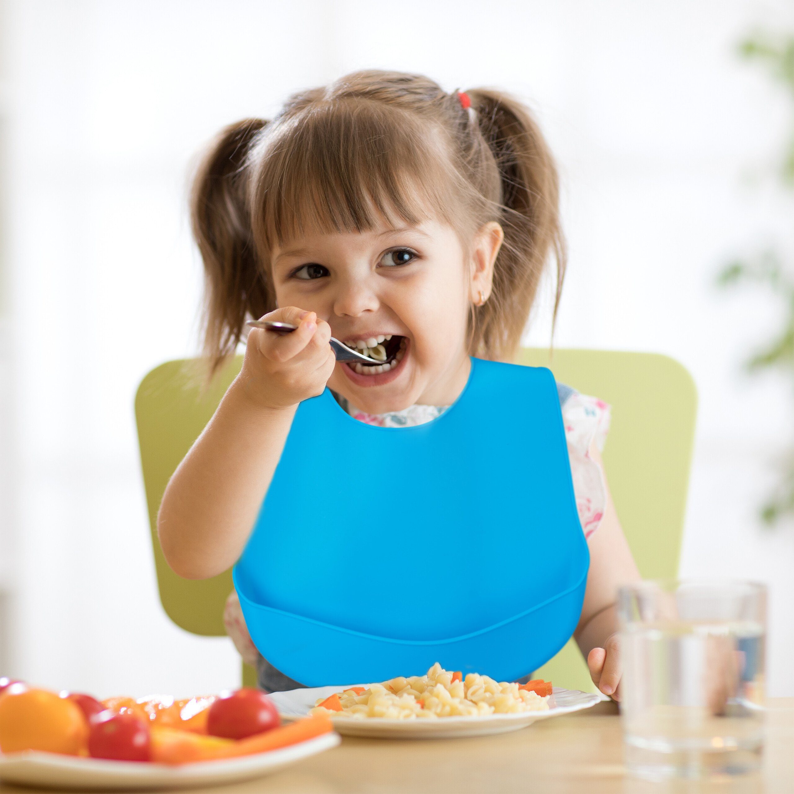relaxdays Lätzchen Baby 2er Set, (2er Set, 2-St., 2er Set), weiß