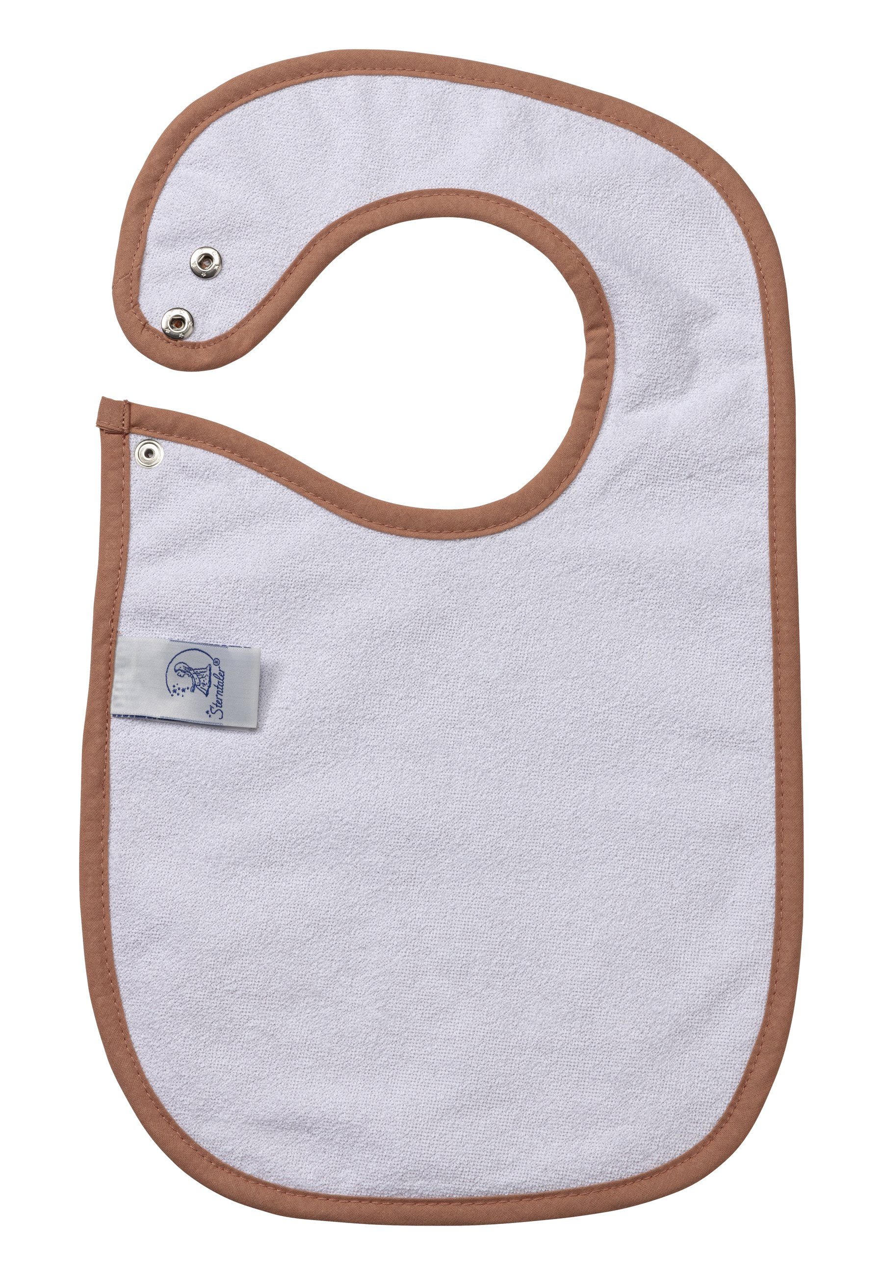 Sterntaler® Lätzchen Lätzchen Einlage ENTE Edda, (Set, 1-St), Wasserundurchlässiges Frottee-Lätzchen mit Druckknopfverschluss.