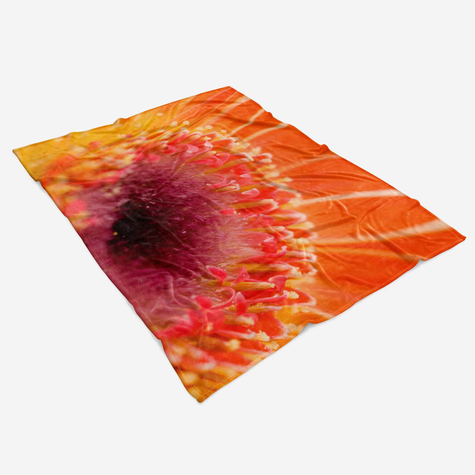Saunatuch Handtücher Kuscheldecke Nahaufnahme, Baumwolle-Polyester-Mix Sinus Fotomotiv Art Handtuch Blüte (1-St), Strandhandtuch mit Handtuch