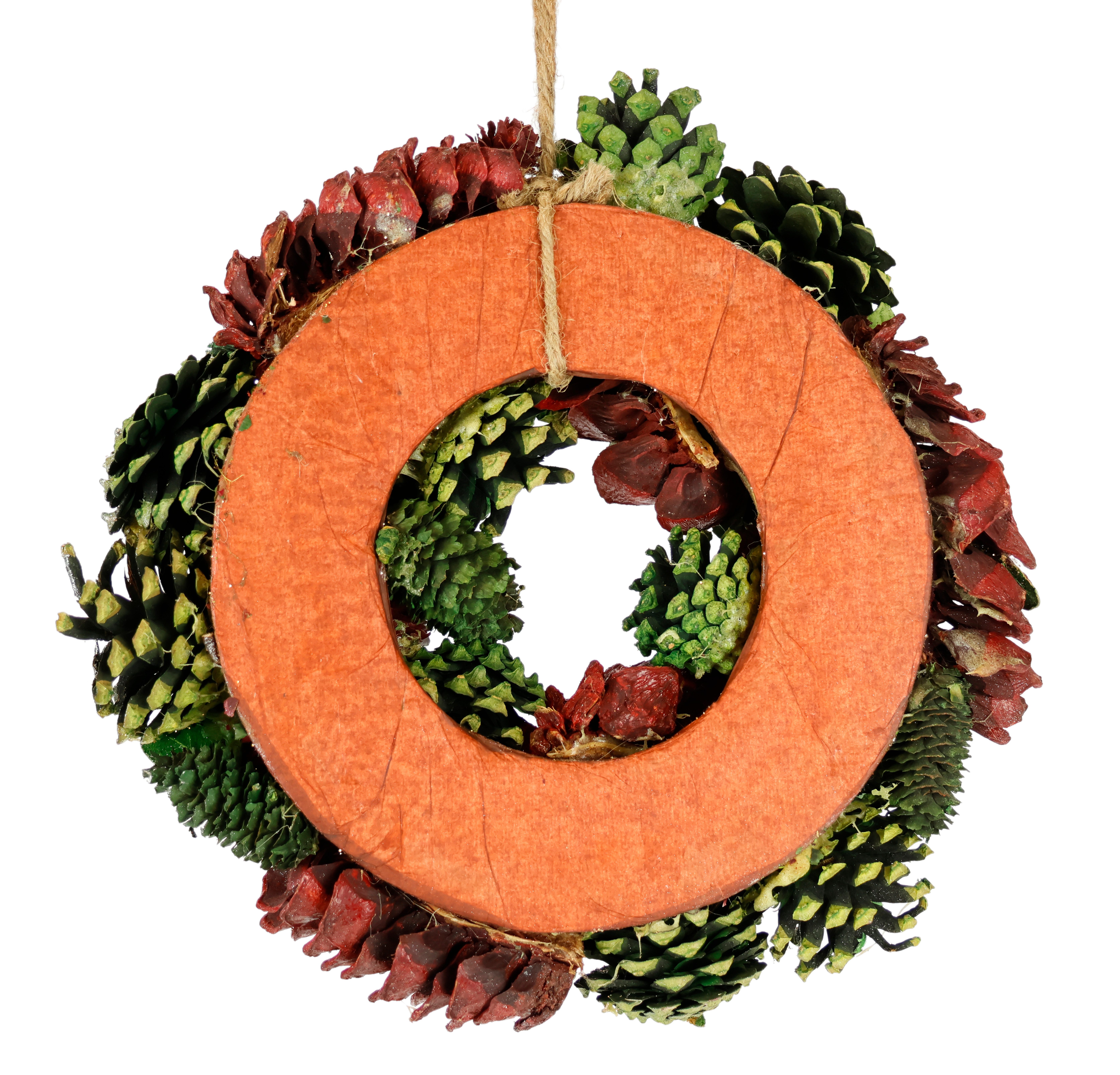 Kunstkranz Natur-Kranz mit echten Zapfen Lotus günstig online kaufen