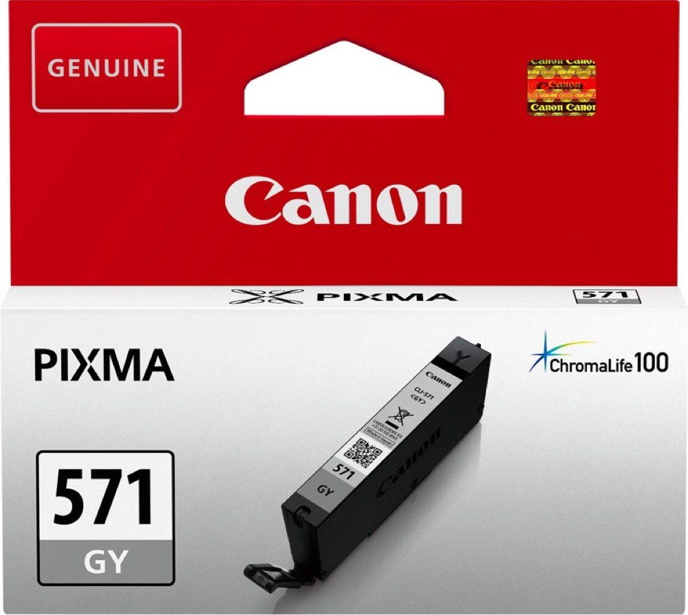 Canon Canon Druckerpatrone Tinte CLI-571 GY grey, grau Tintenpatrone