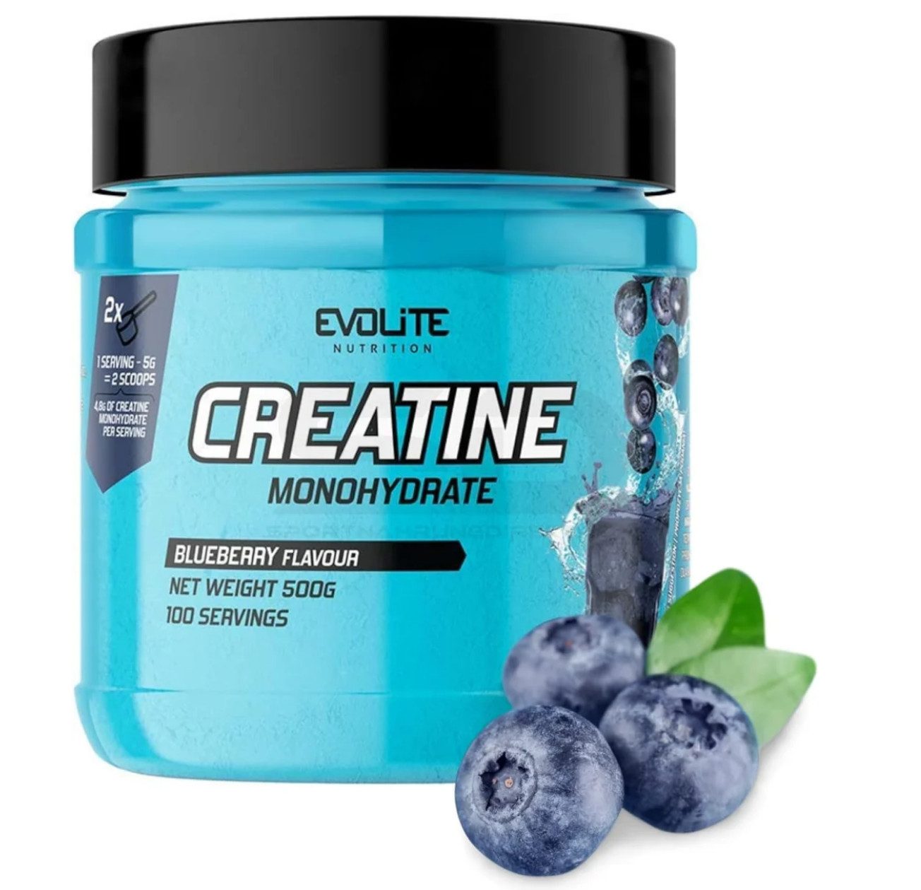 Evolite Nutrition EVOLITE® CREATINE Monohydrat 500g Kreatin Leistung Muskel Fitness Pulver, 1 er Dose à 1,00 St., 500 g, 100% reines Creatine Monohydrat, ohne Zusatzstoffe
