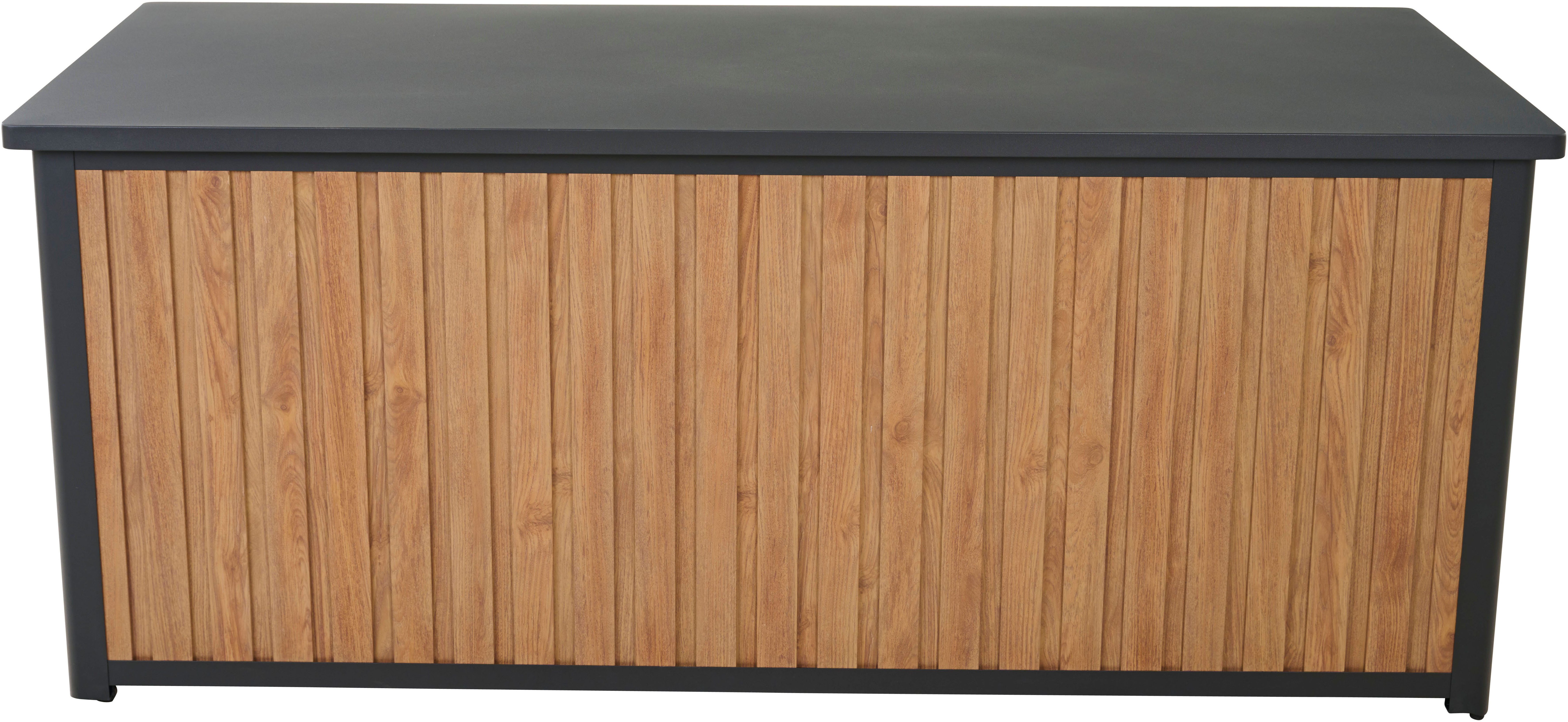 Siena Garden Kissenbox, Gestell aus Aluminium, 181x79x75cm woodlook
