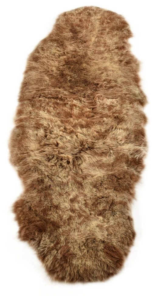 KUHFELL online & NOMAD Fellteppich Lammfell Doppel fell Couch Auflage 180 x 60 cm aus 2 echten Lammfellen – Bild 2 von 5
