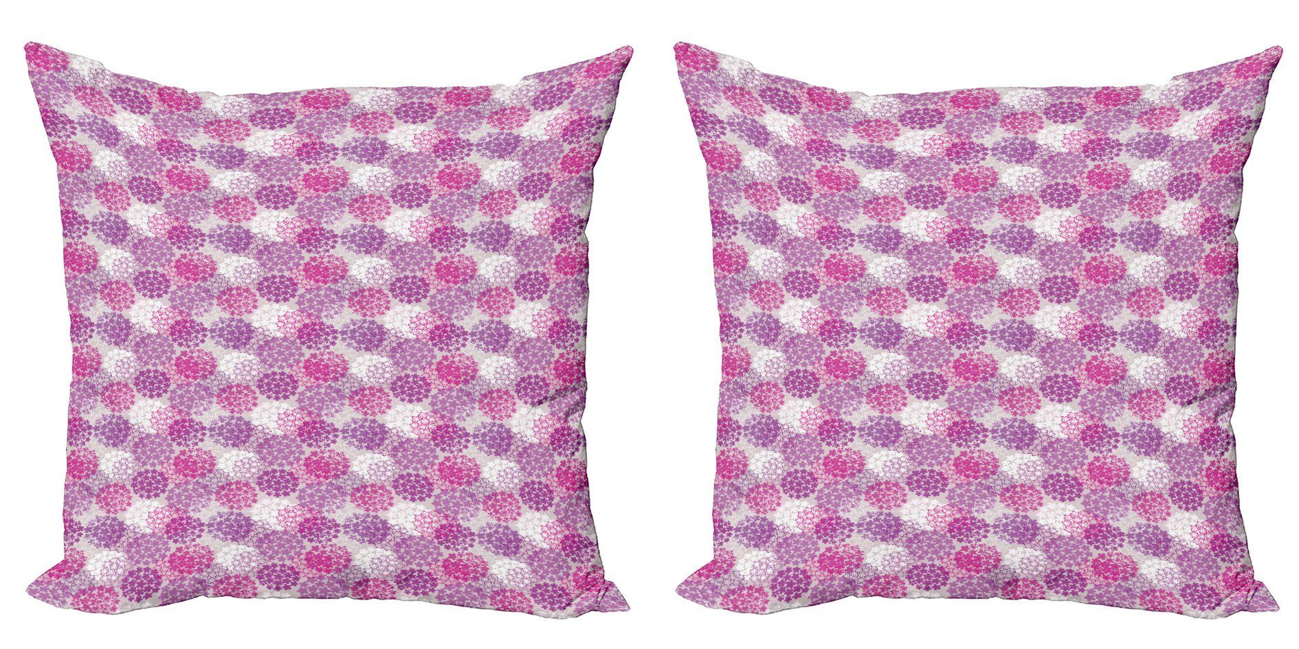 Kissenbezüge Modern Accent Doppelseitiger Digitaldruck, Abakuhaus (2 Stück), Frühling Überlappten Frühlingsblütenblätter