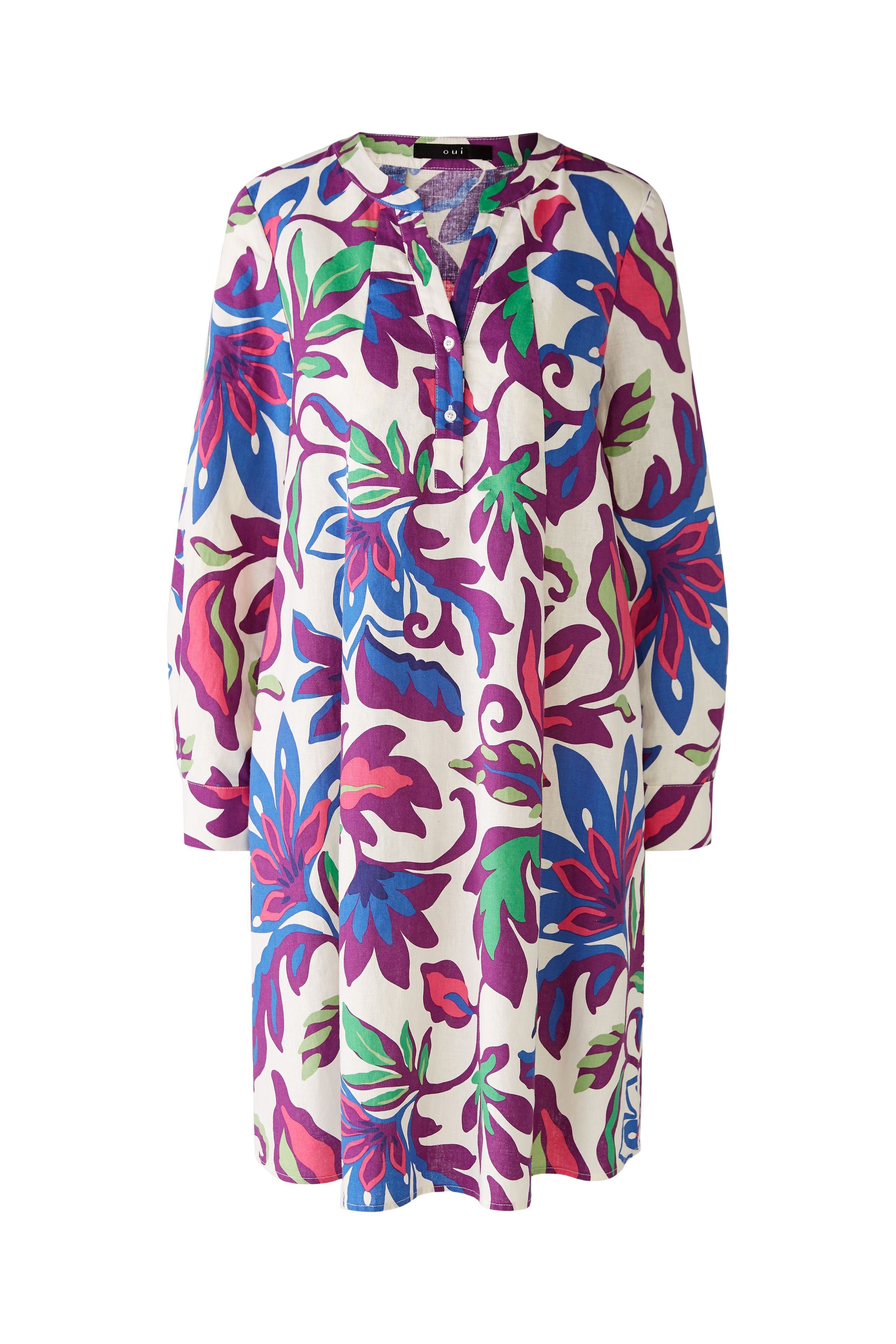 Blusenkleid Oui Sommerkleid - lilac green 44