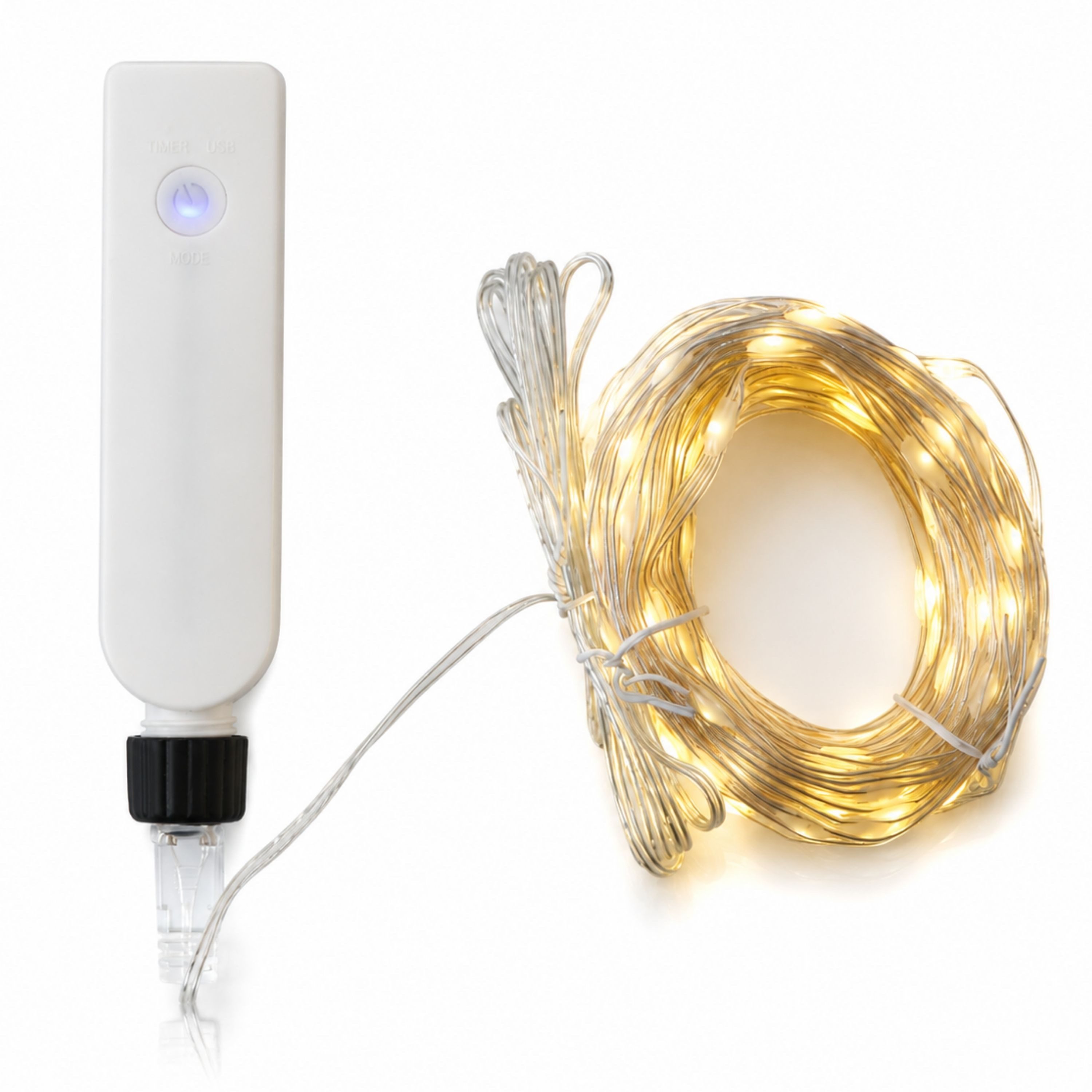 Gartenpirat LED-Lichterkette 15 m mit 200 LEDs, Warmweiß, Ladezeit: nur ca. 3 Stunden