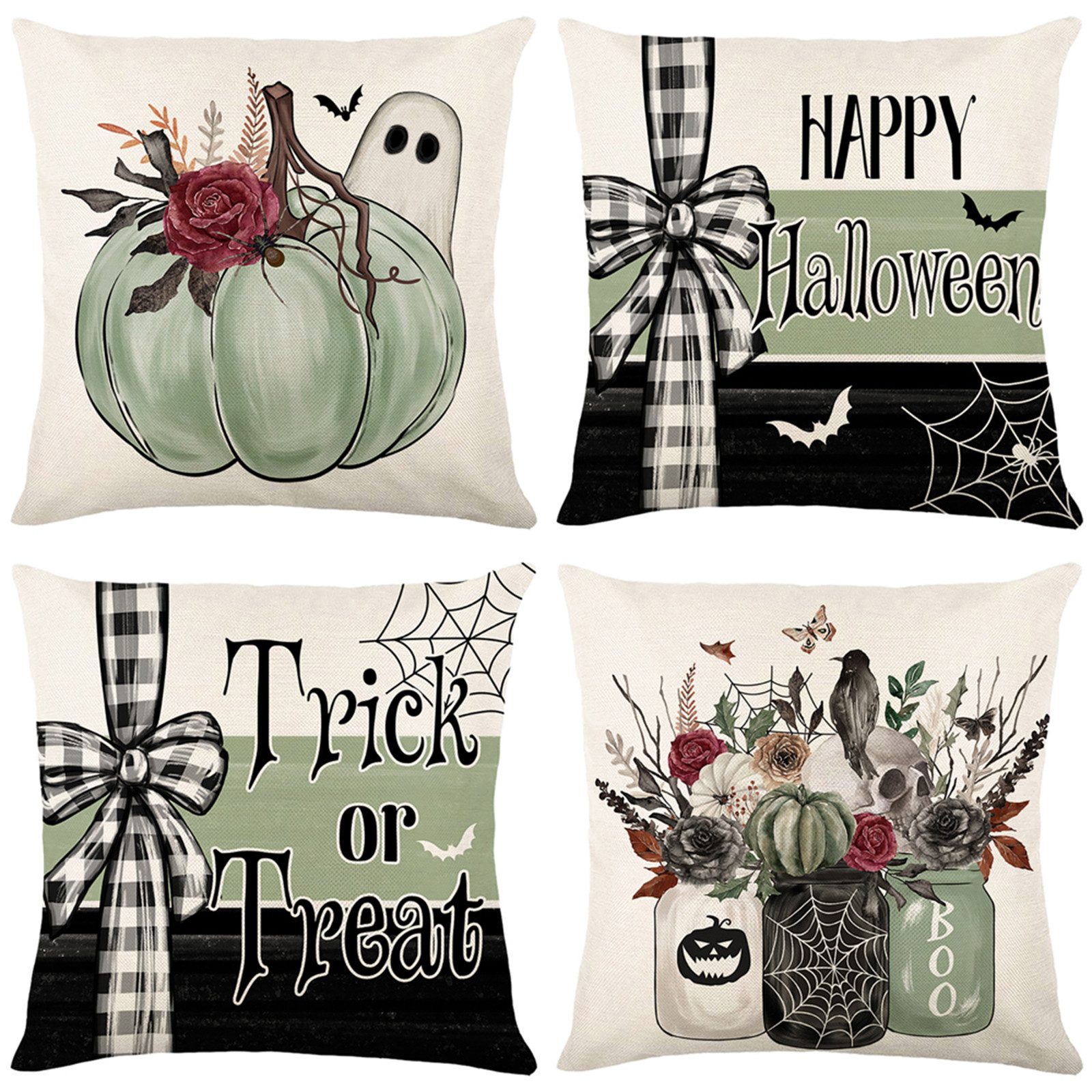 BTTO Kissenhüllen Halloween Kissenbezug 45X45cm, Quadratisch günstig online kaufen