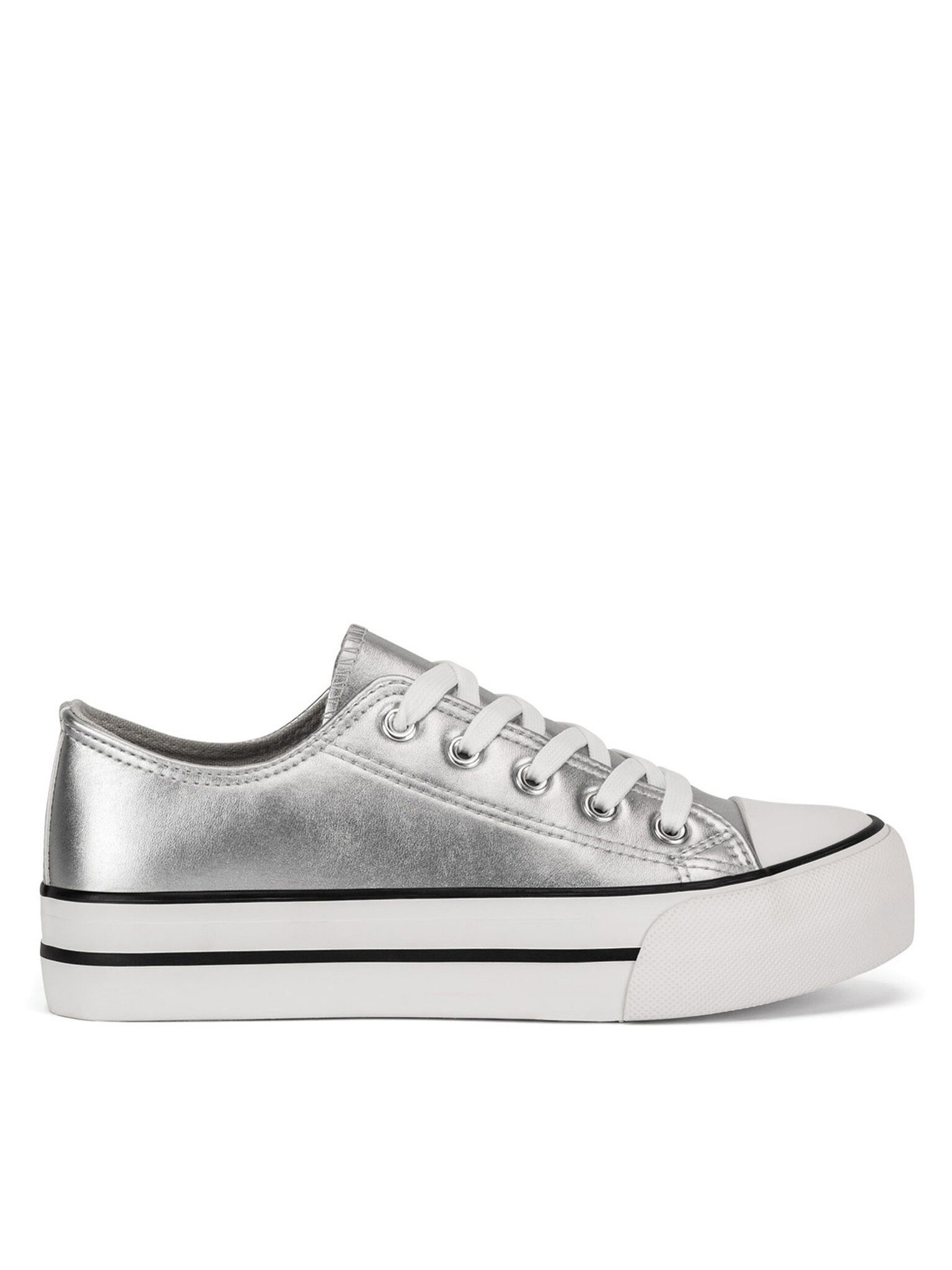 DeeZee DeeZee Sneakers aus Stoff Mädchen CSS20531-02 Silber Sneaker