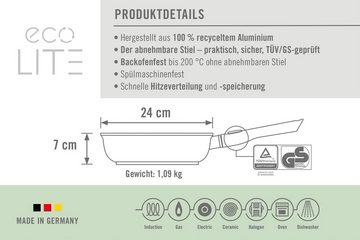 WOLL MADE IN GERMANY Bratpfanne Eco Lite, Aluminium, 24 cm, abriebfeste Saphir-Versiegelung, Induktion, Made in Germany