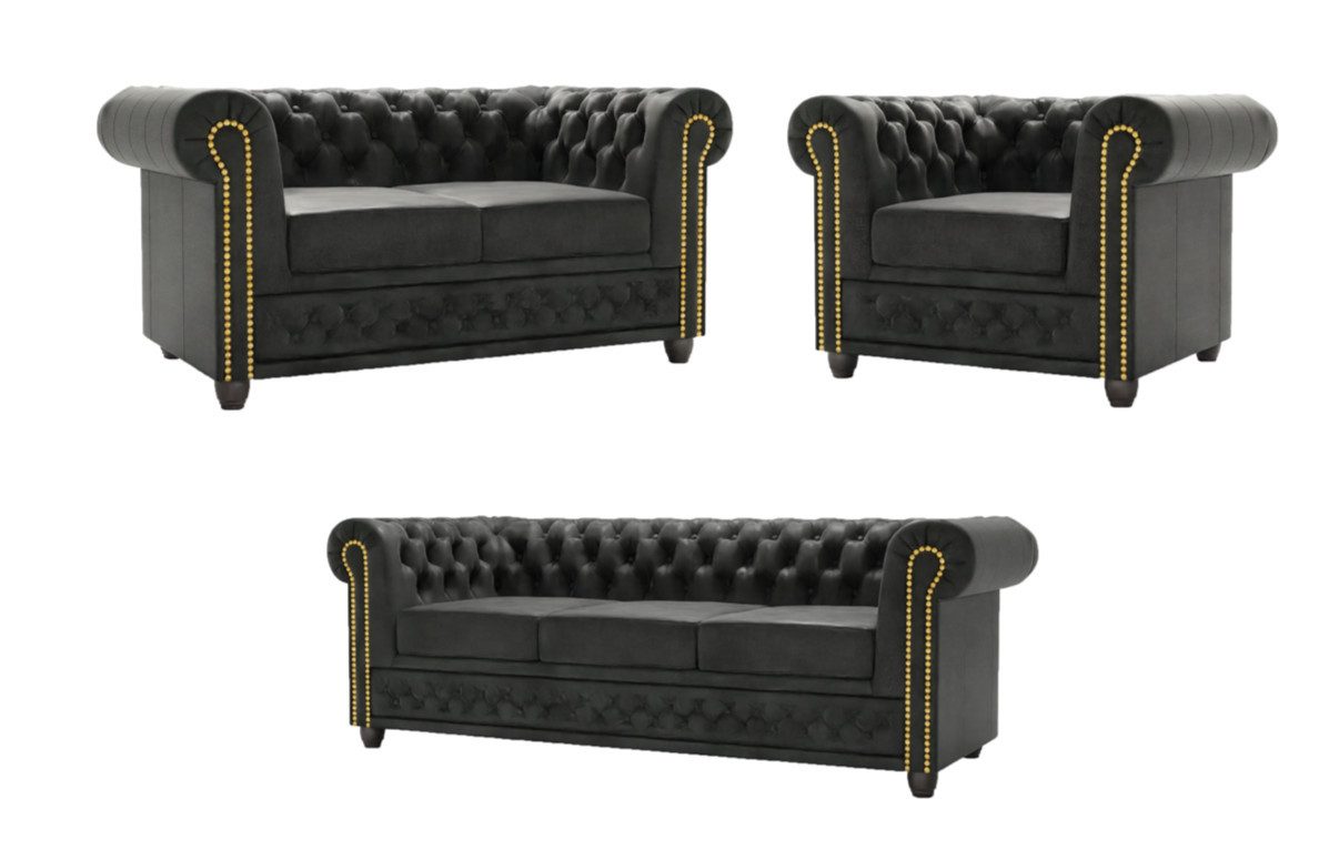 S-Style Möbel Polstergarnitur Chesterfield Anton mit günstig online kaufen