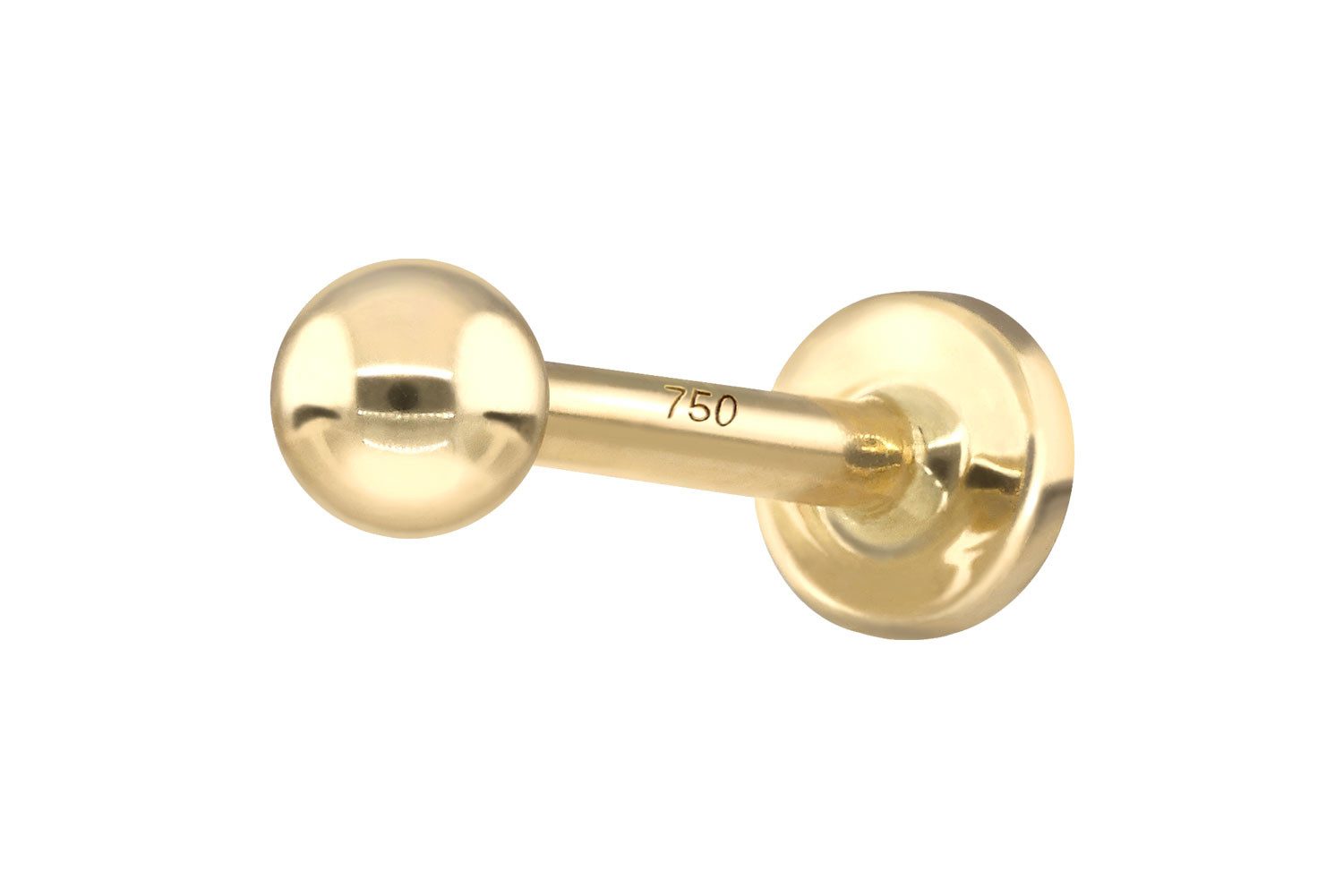 PIERCINGLINE Piercing-Set 14/18 Karat Gold Labret günstig online kaufen