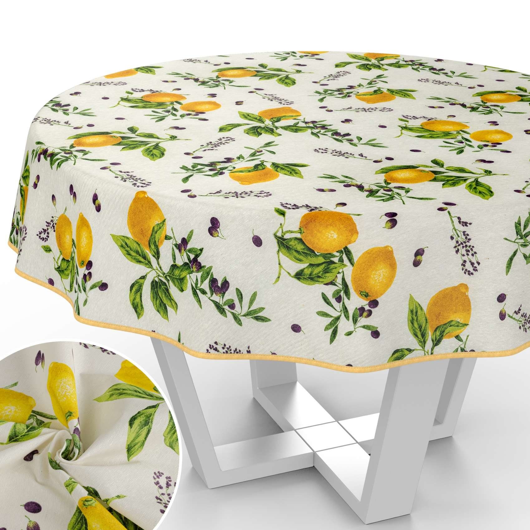ANRO Tischdecke mit Tee und Kaffee aus Textil Tischtuch mit Beschichtung Ti günstig online kaufen