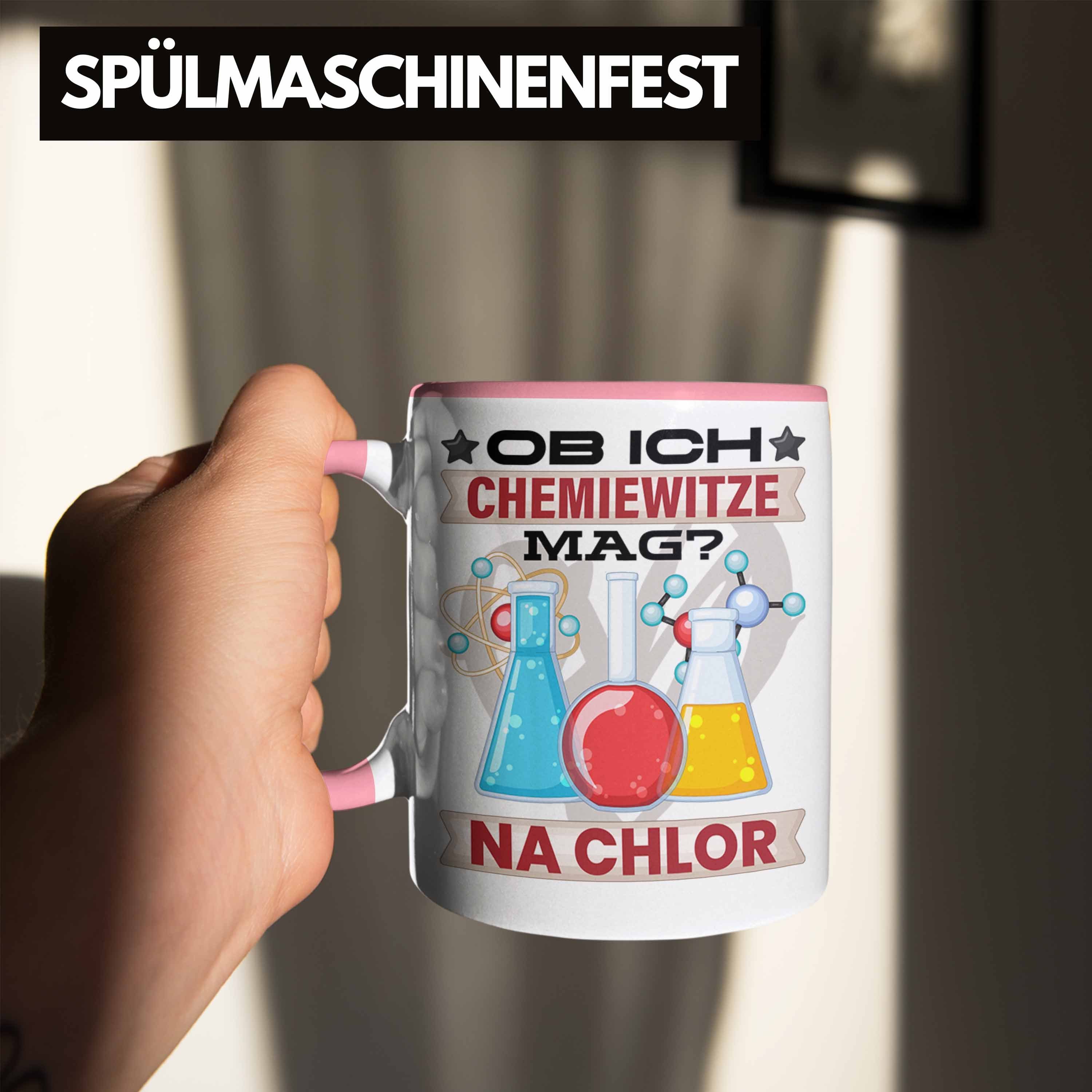 Tasse Chemiker Na Chemie-Student Geschenkidee Chlor Tasse Trendation Geschenk Rosa Chemie