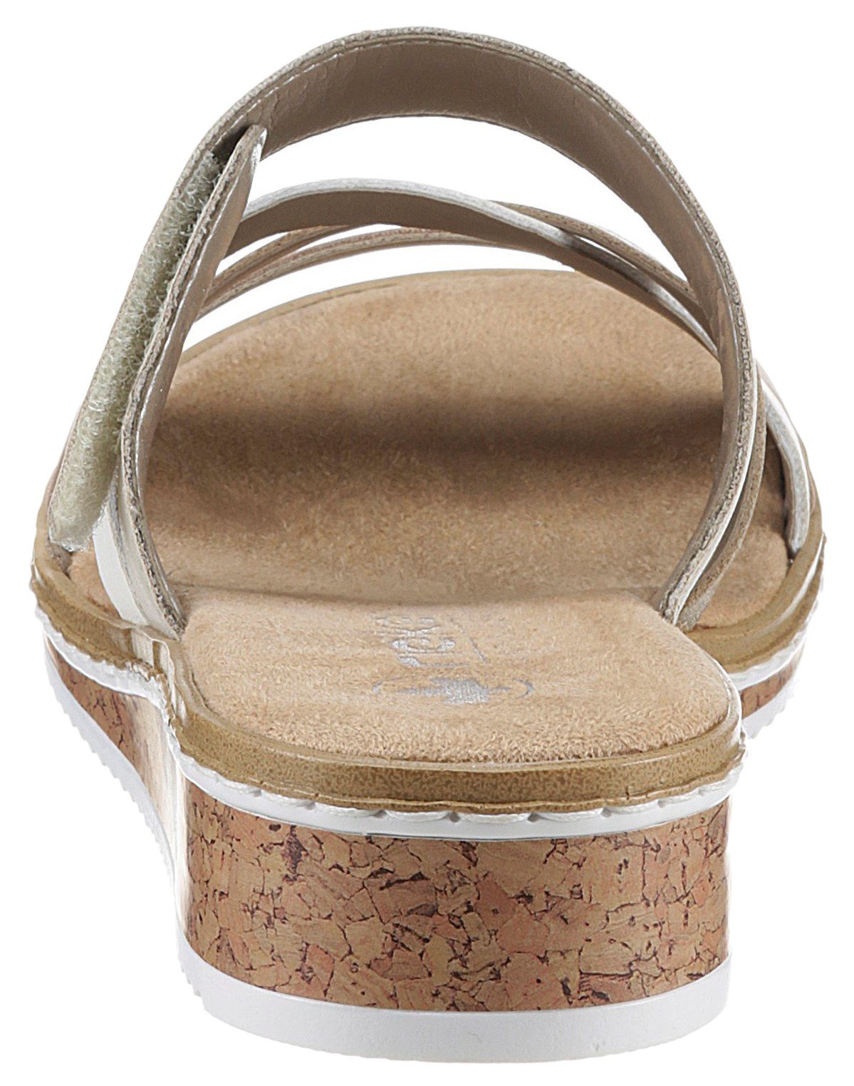 Rieker Pantolette Keilabsatz, Sommerschuh, 150 Jahre RIEKER Jubiläumsartikel