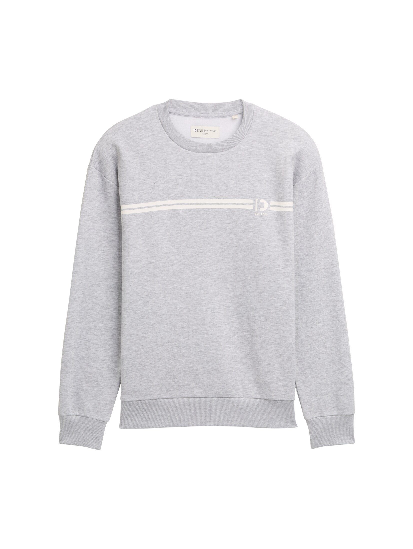 TOM TAILOR Denim Sweatshirt Strick & Sweatshirts Crewneck Sweatshirt mit Pr günstig online kaufen