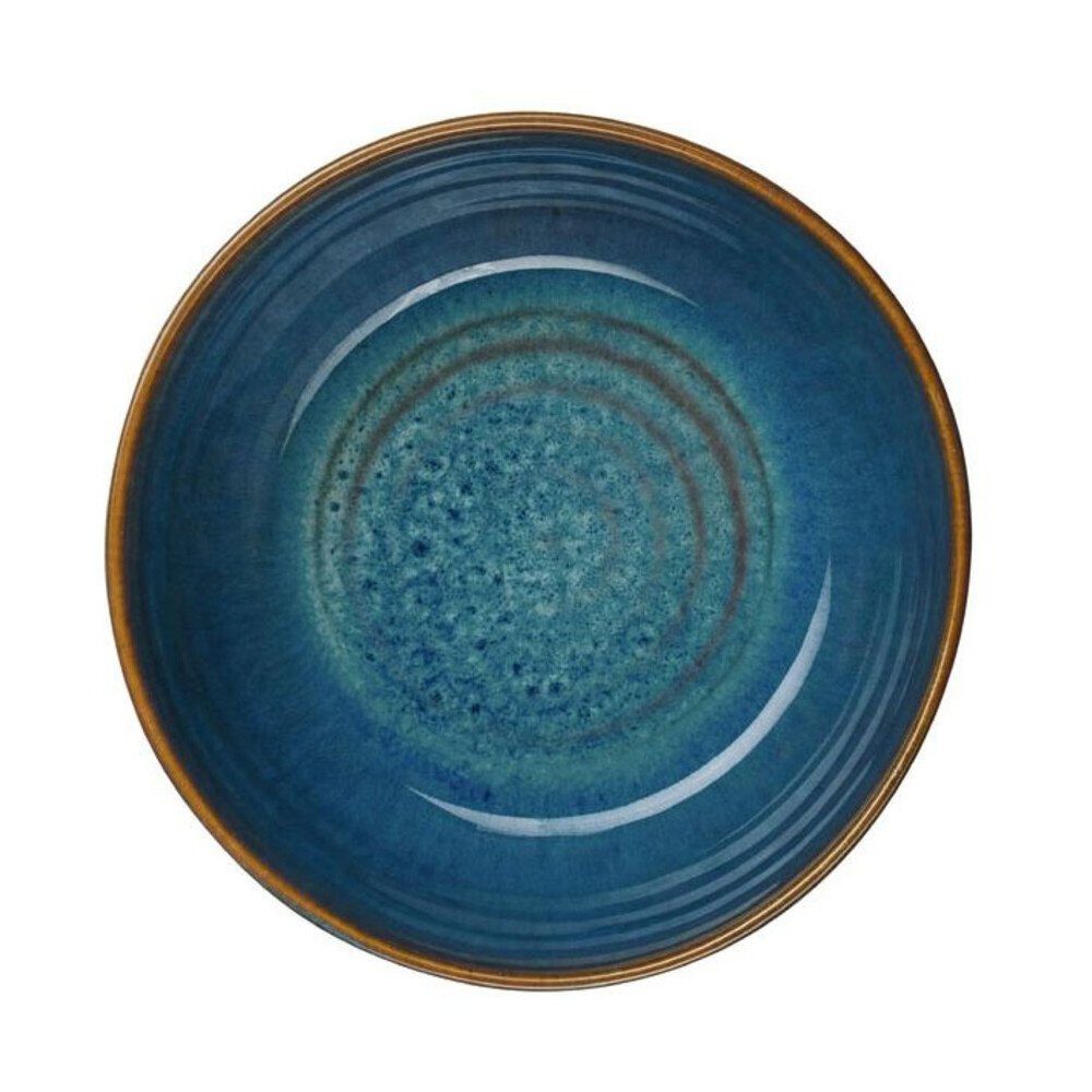 ASA SELECTION Schale Schale 18 cm Poké Bowl Curacao, Keramik, (1-tlg), Buddha Bowl, Poké Bowl, Müslischale, 900 ml, Keramik, blau, Unikat – Bild 2 von 4