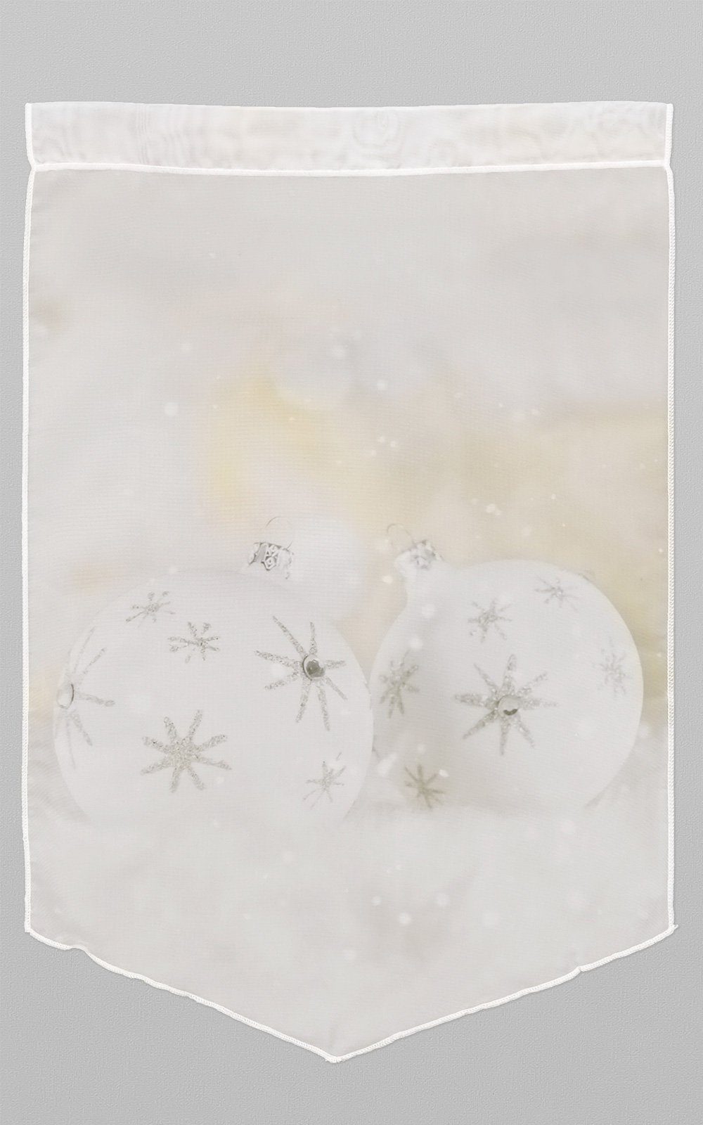Scheibenhänger transparent, (1 SET LYSEL®, St), Scheibengardine HxB 45x30cm Weihnachtsschmuck,