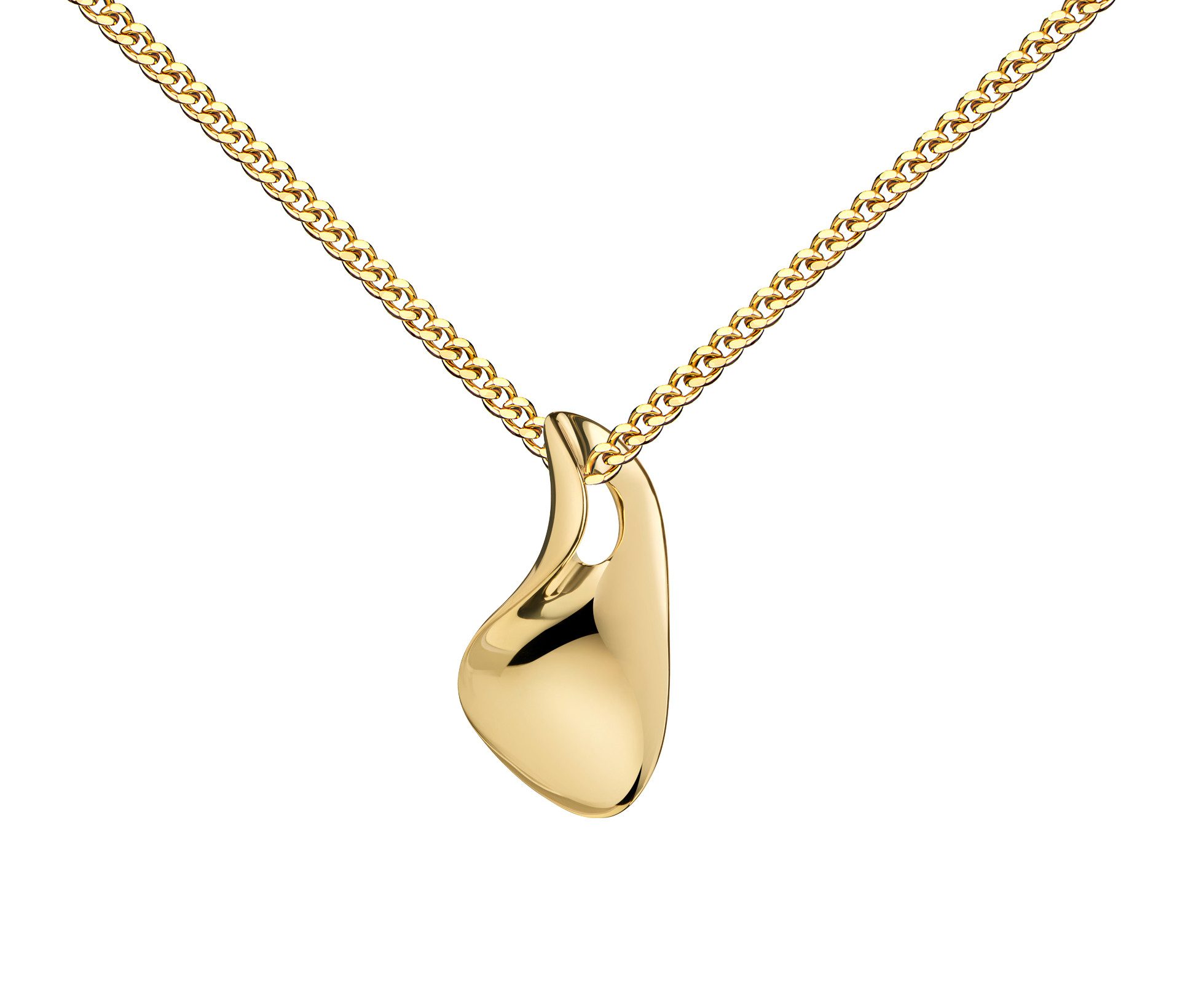 Kettenanhänger 333 Gold Design-Anhänger "fließendes Gold" - Made in Germany