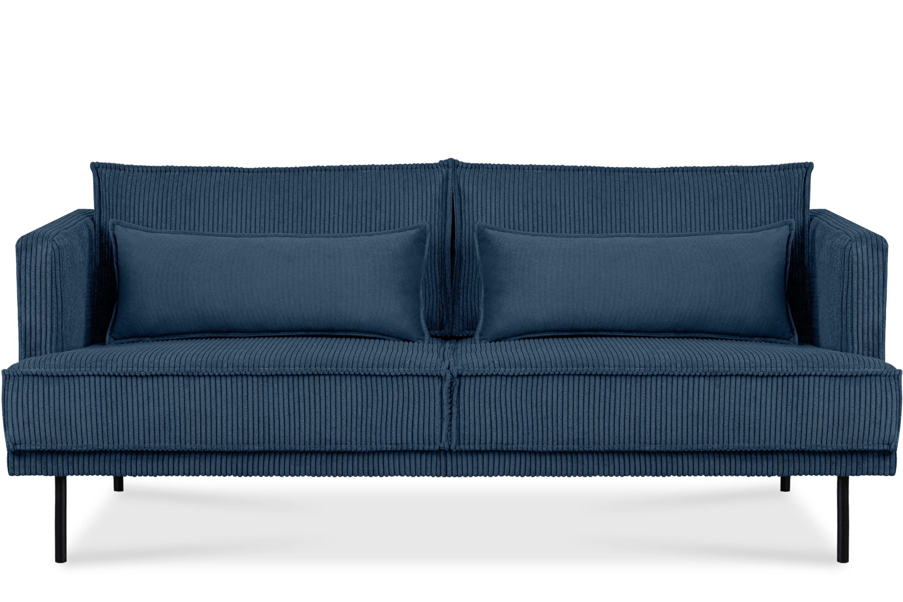 Konsimo 3-Sitzer GANZO Sofa 3-Personen, Loft-Stil Zierkissen, Wohnzimmersofa, mit