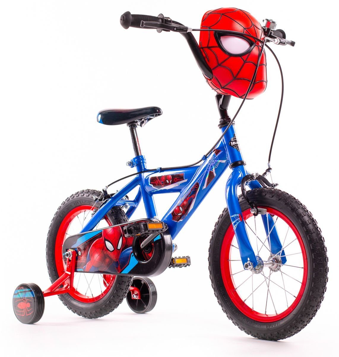 Kinderfahrrad Spider-Man 12 Zoll Rücktrittbremse Trinkflasche Helm 51-55 cm *NEU 