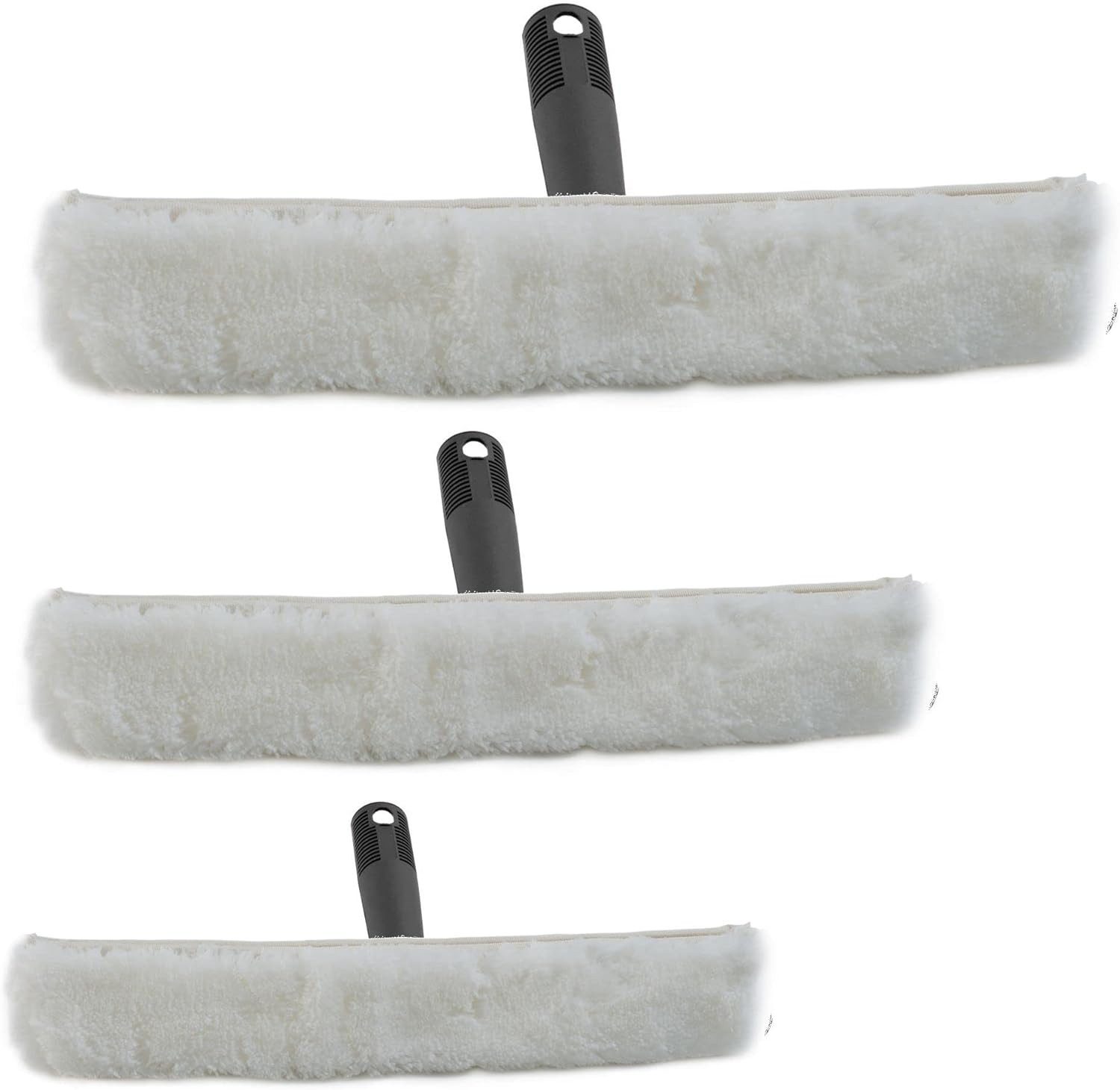 Novaliv Kehrgarnitur 20961+20962-20963-1x, (1-tlg), Novaliv Fensterwischer 25 cm + 35 cm + 45 cm Einwascher aus Vlies Eins