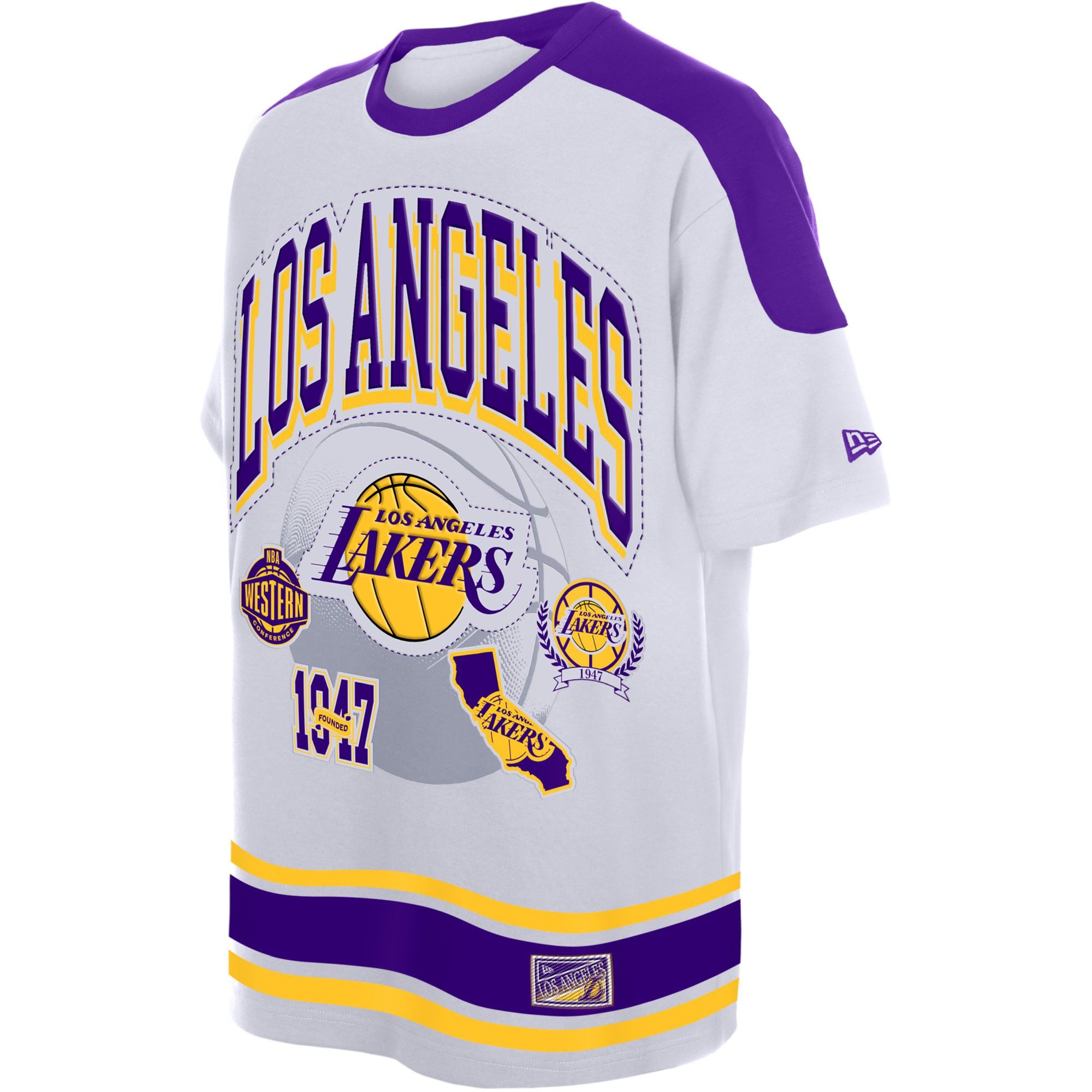 New Era Print-Shirt NBA Jersey MATCH Los Angeles Lakers