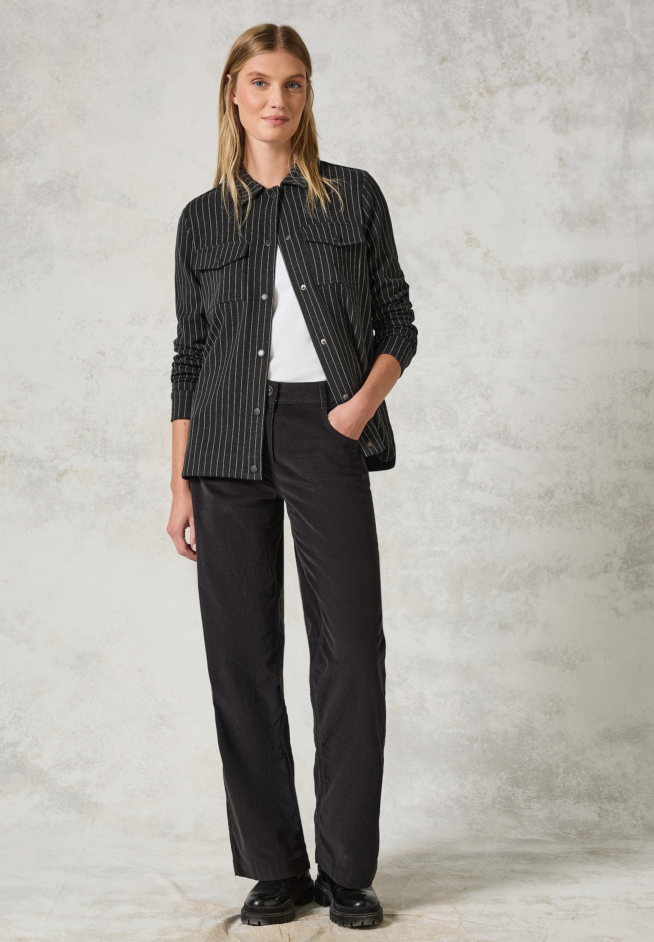 CECIL Sweatjacke mit Brusttaschen