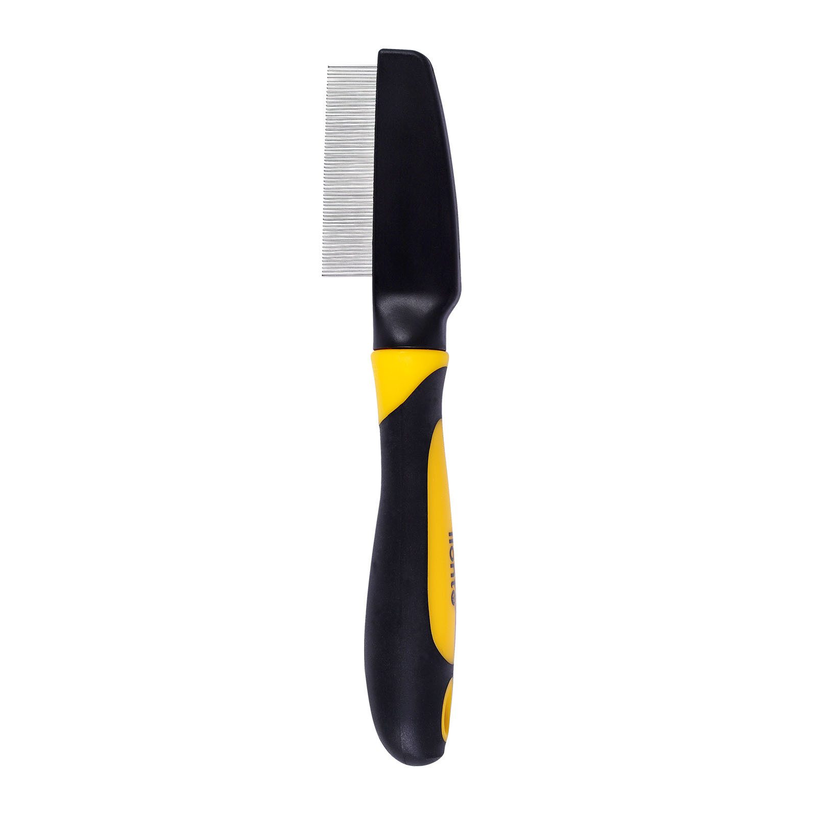 lionto Fellbürste, feiner Flohkamm, entfernt Parasiten & lose Haare, Edelstahl, (1-tlg), ergonomischer Griff, enganliegenden Zinken