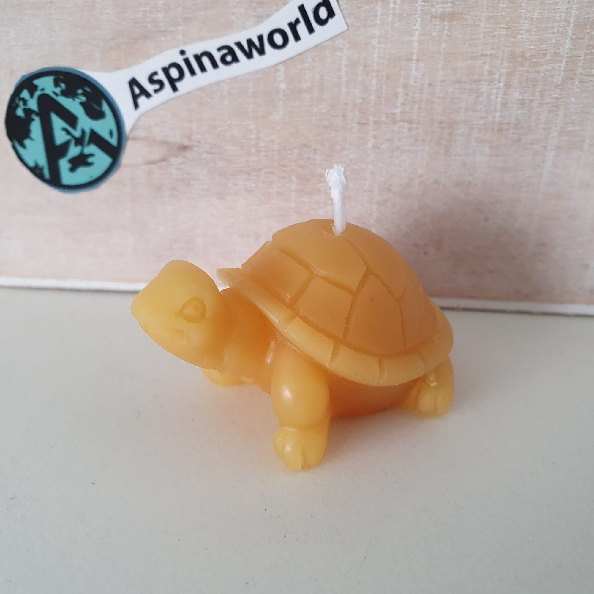 Aspinaworld Formkerze Bienenwachskerze Kleine Schildkröten Kerze 2 cm