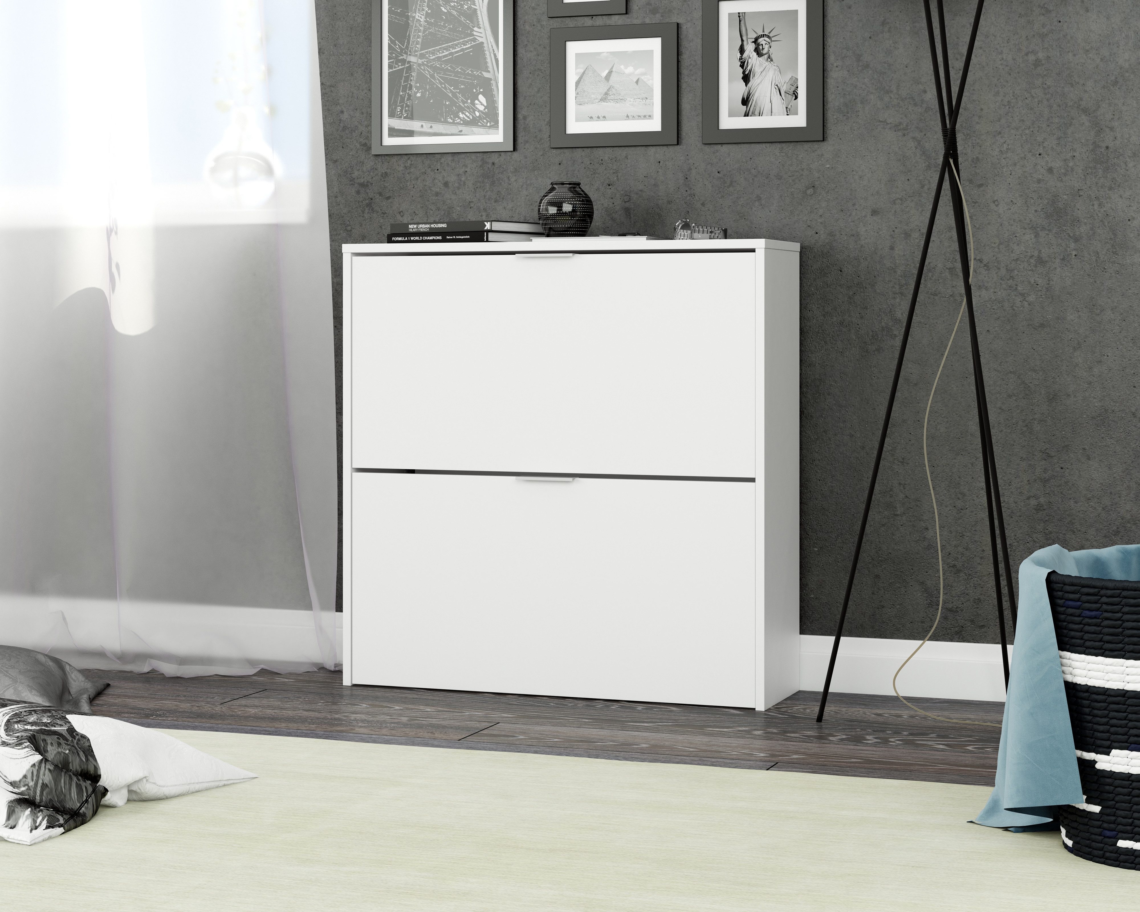 habeig Schuhkipper Schuhschrank Holz mit 4 günstig online kaufen