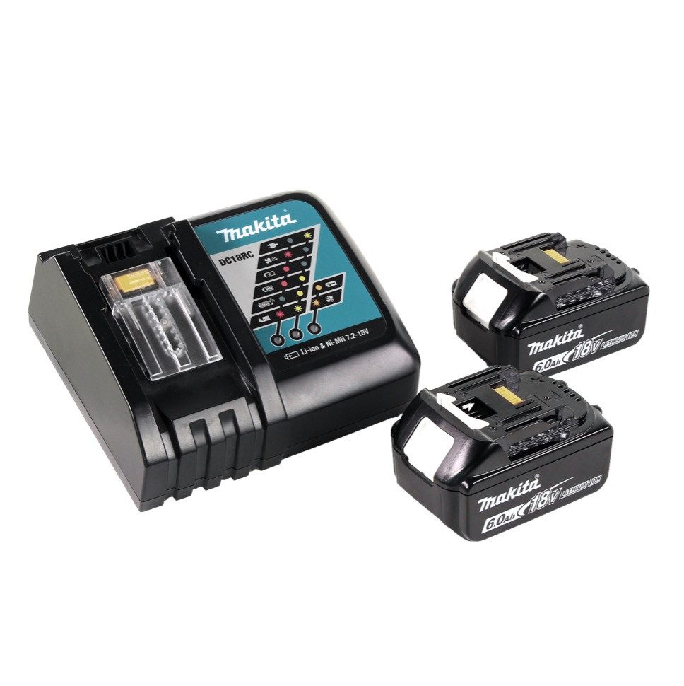 Makita Akkurasenmäher DLM 382 RG2 Akku Rasenmäher 36 V (2x 18 V) 38 cm 40 l + 2x Akku 6,0