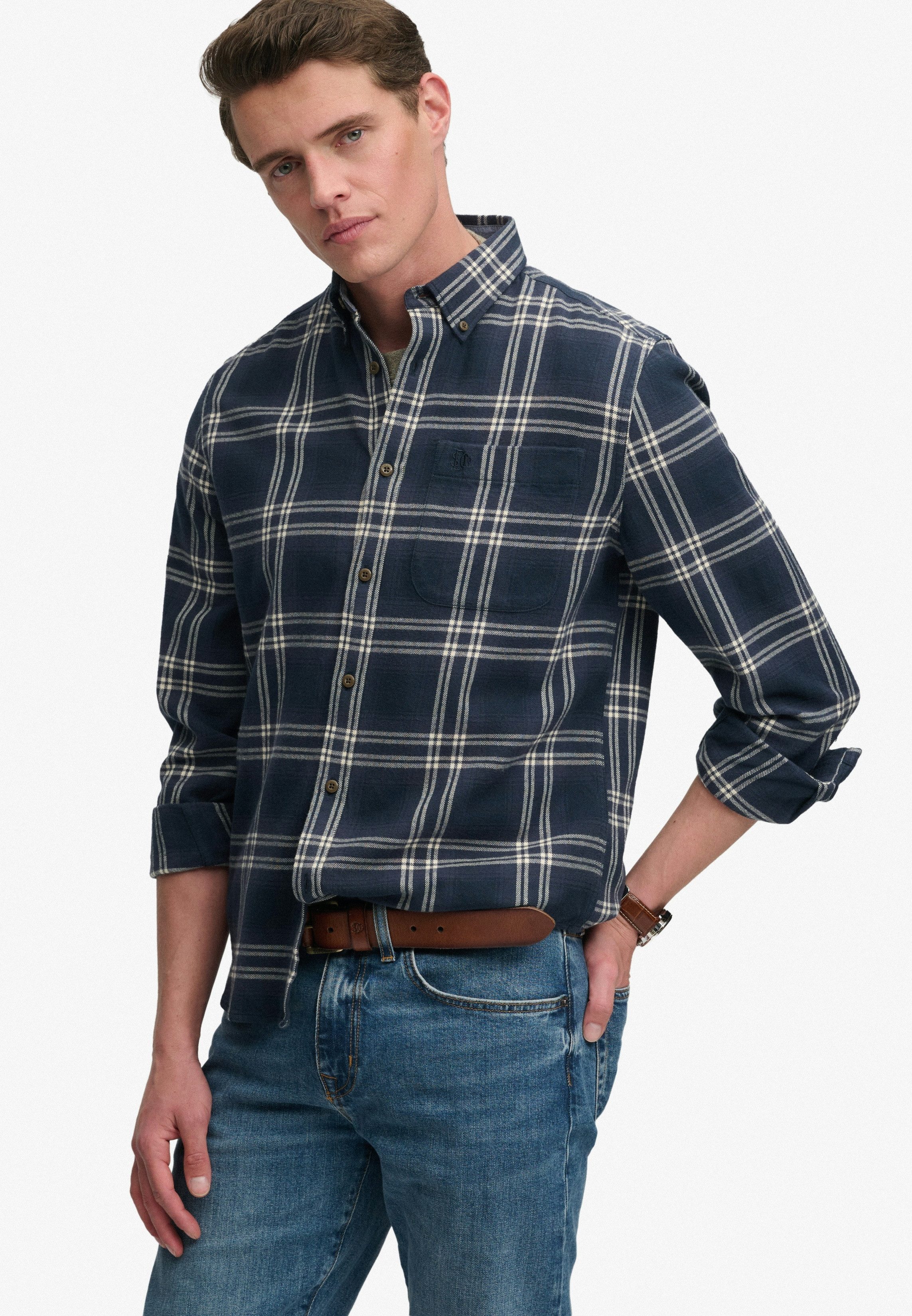 Superdry Langarmhemd L/S COTTON LUMBERJACK SHIRT Baumwolle, regular fit