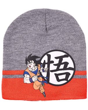 Dragon Ball Strickmütze Son Goku (2-St) Jungen Winter-Set Mütze & Schlauchschal Gr. 52, 54 cm