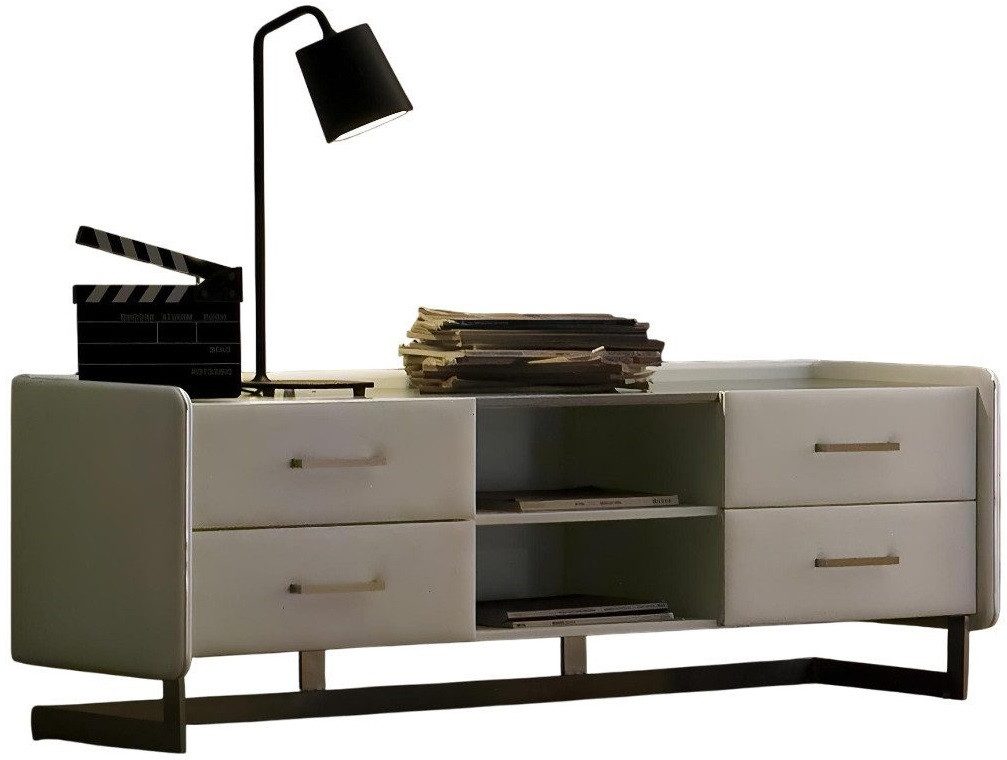 Xlmoebel TV-Board Design TV-Unterschrank in Weiß Luxus (1 St., Kommoden), Hergestellt in Europa