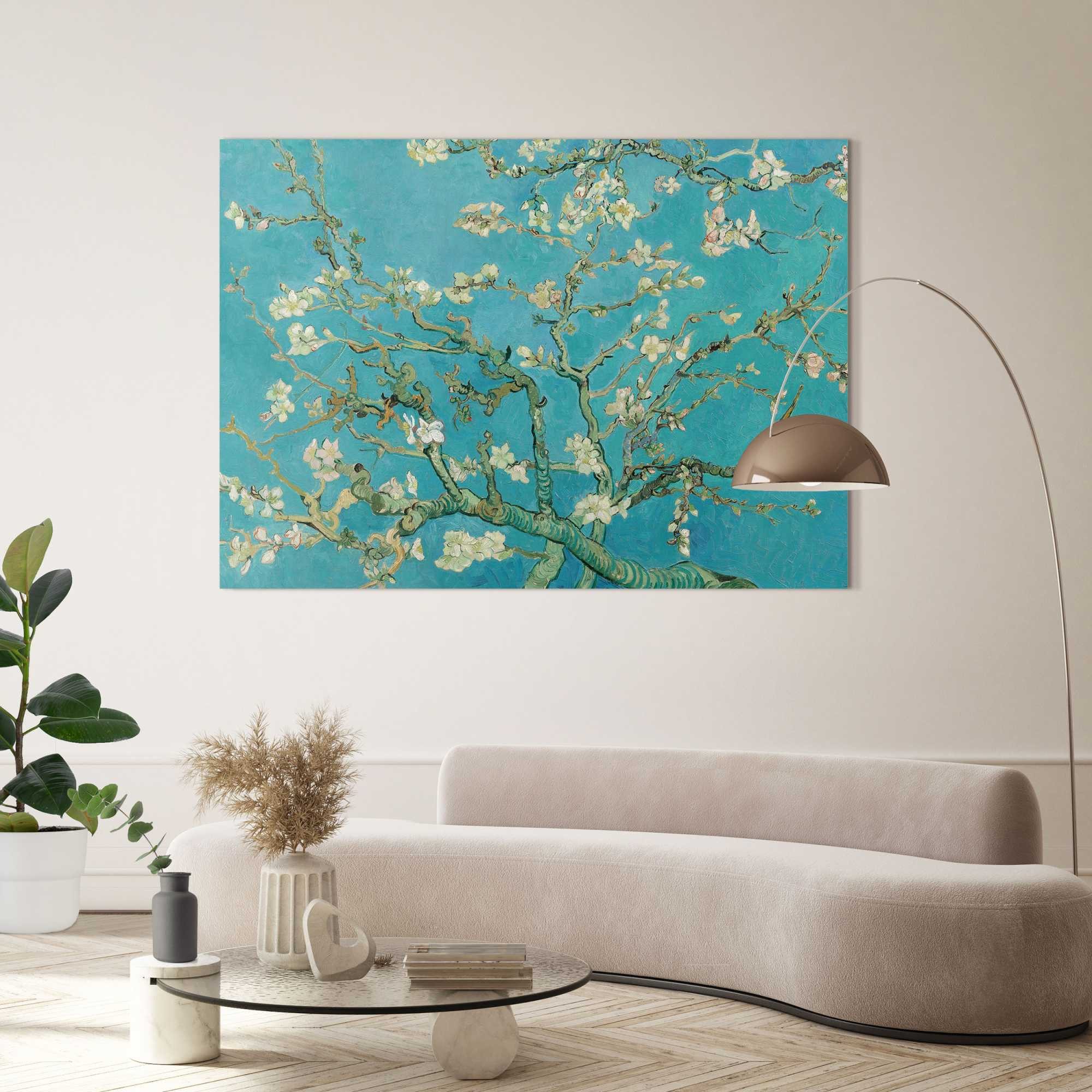 Reinders! Deco-Panel Mandelblüte, Wohnzimmer - Inspiriert von Werken von Van Gogh - Blau - MDF