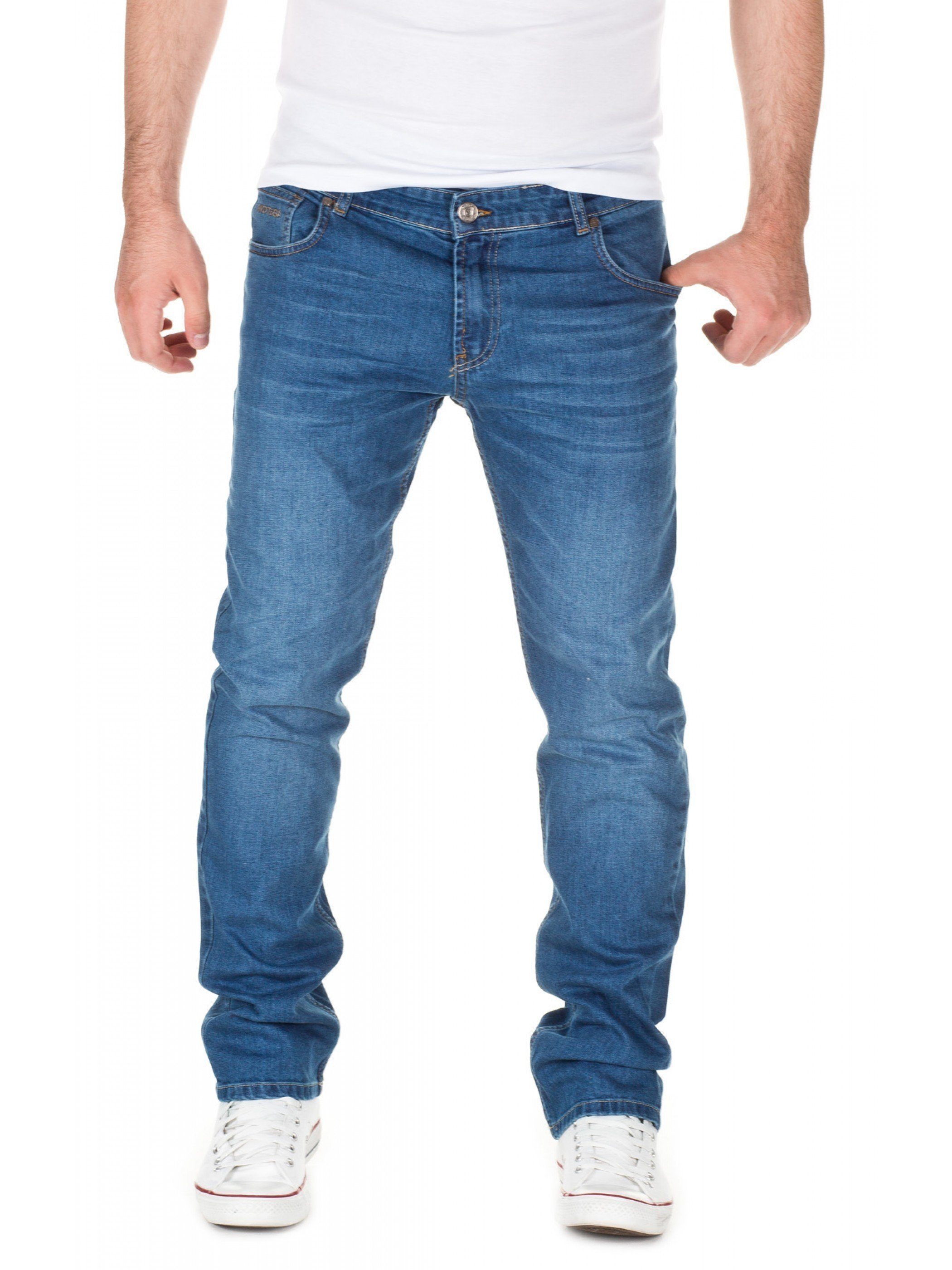 WOTEGA 3928) Blau indigo (blue Slim-fit-Jeans Jeans Travis